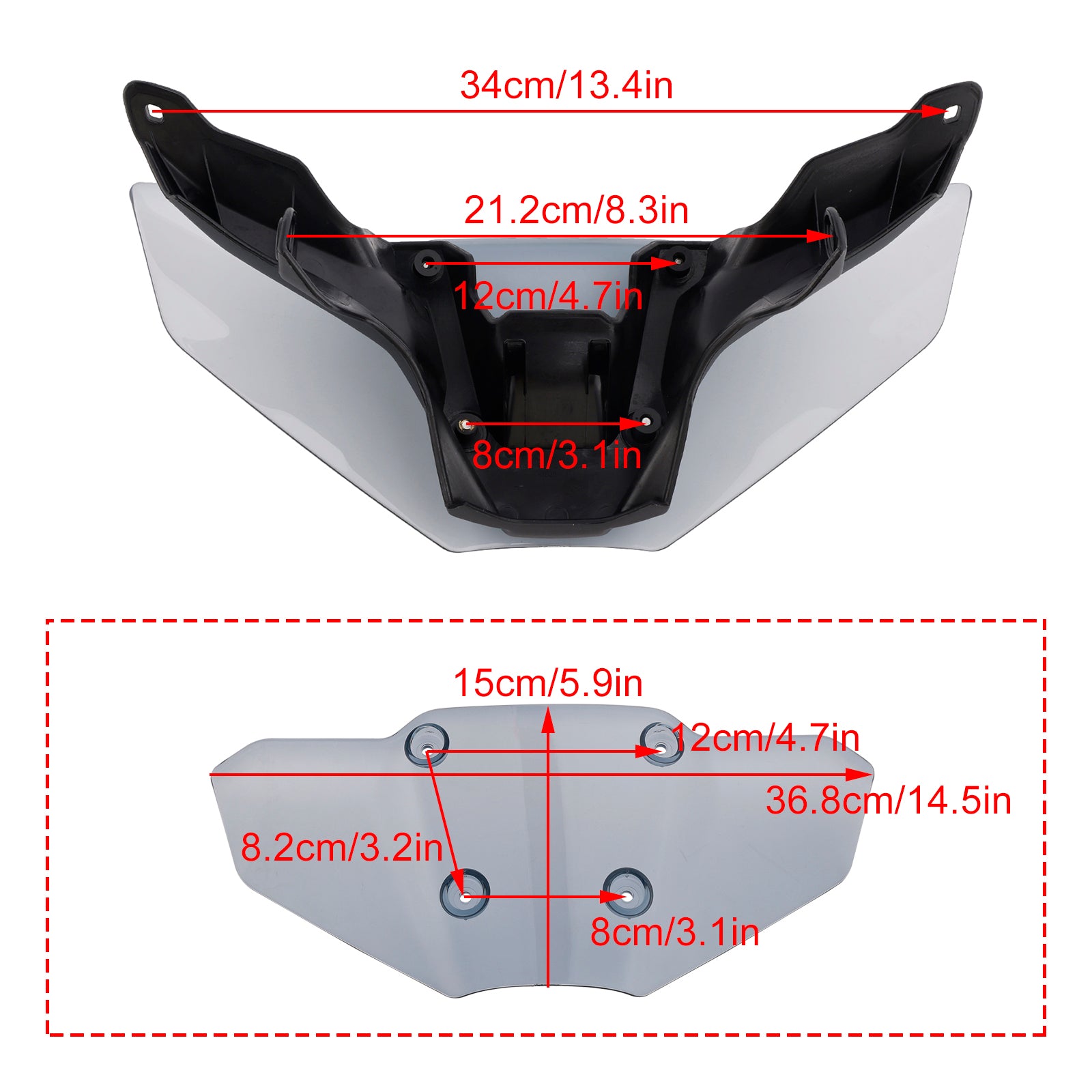 2024-2025 YAMAHA MT-09/SP ABS Motorcycle Windshield WindScreen