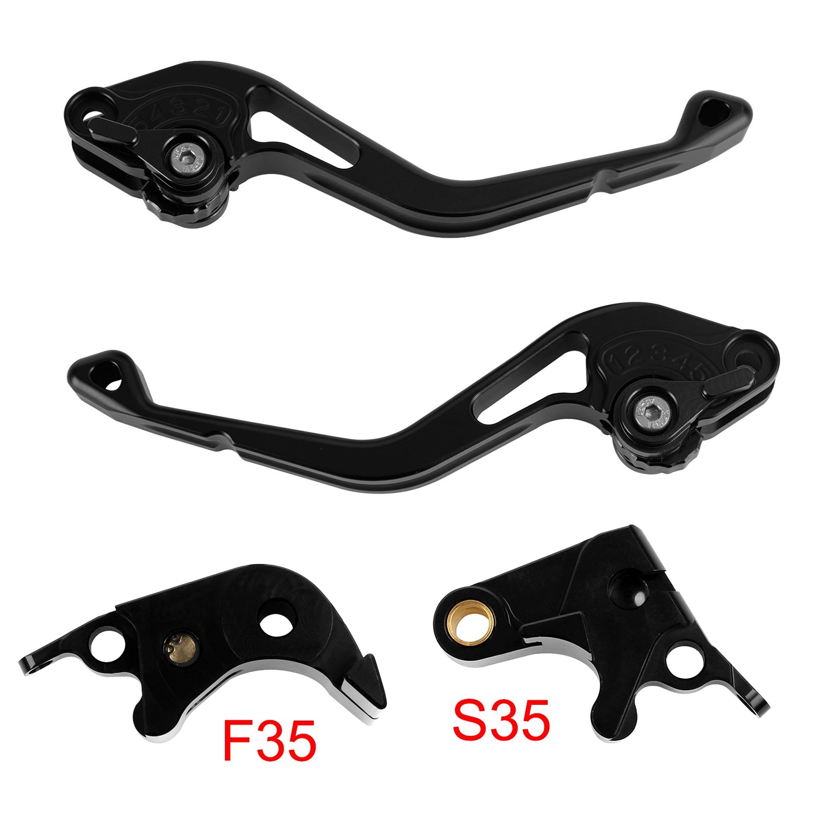 NEW Short Clutch Brake Lever fit for Suzuki GSXR600 06-10 GSXR1000 05-06 Black
