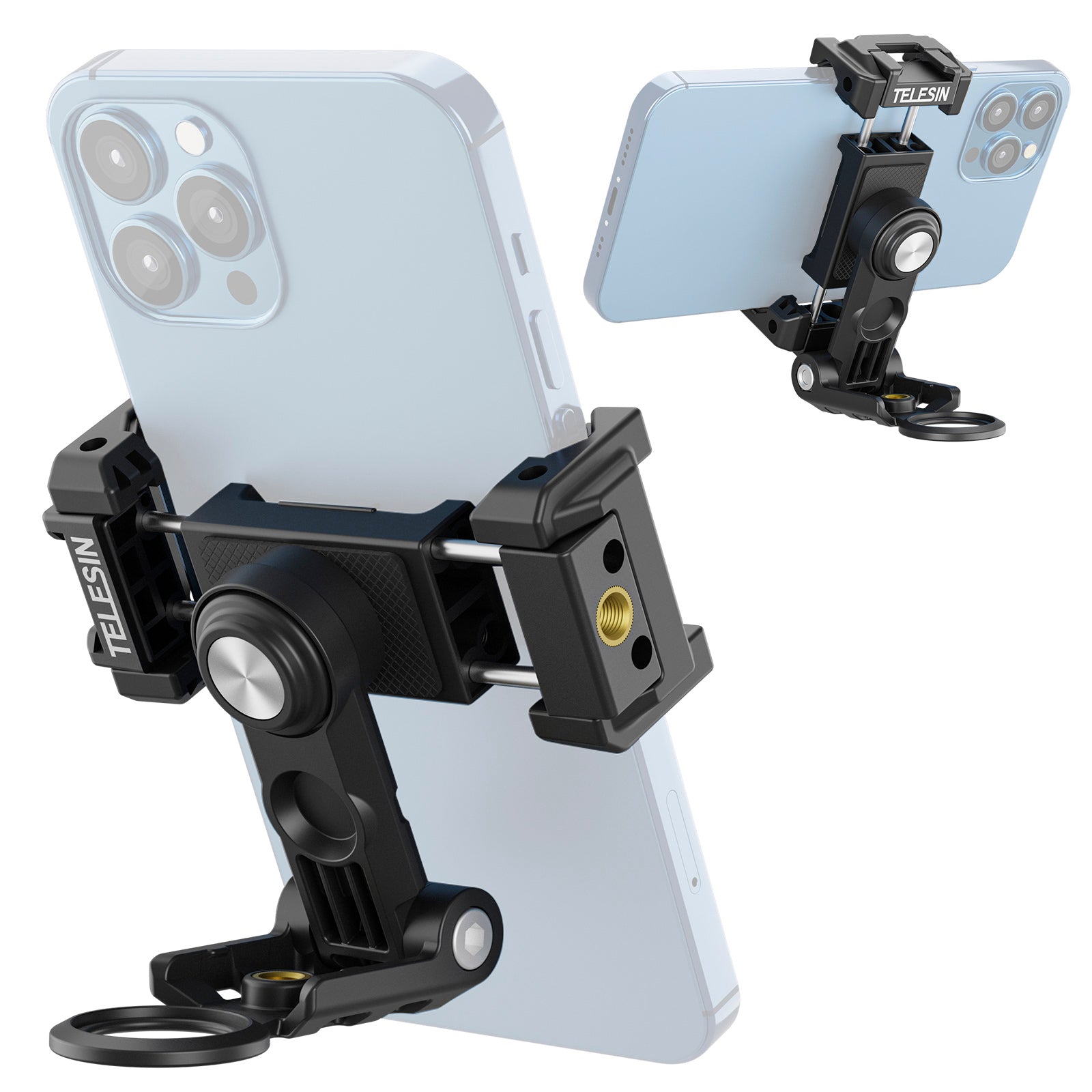 Phone Holder 360Degree Rotating Expandable Fill Light Mobile Phone Desktop Stand