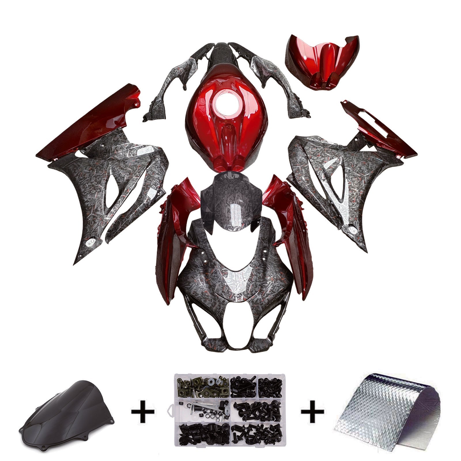 2017-2025 Suzuki GSXR1000 K17 Injection Fairing Kit Bodywork Plastic ABS #101