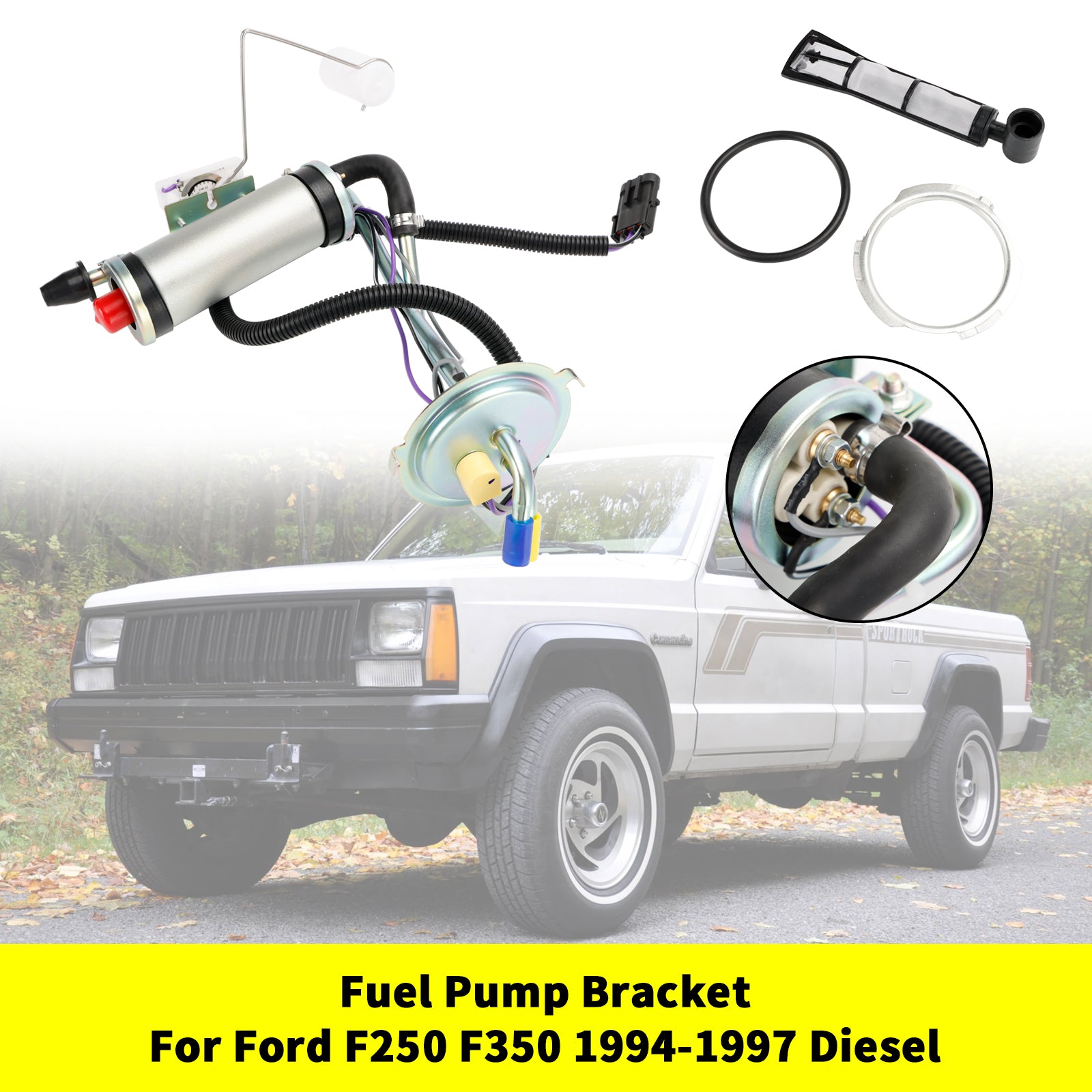 1987-1990 Jeep Comanche MJ Gas Tank Sending Unit w/ F.I. w/ the Fuel Pump