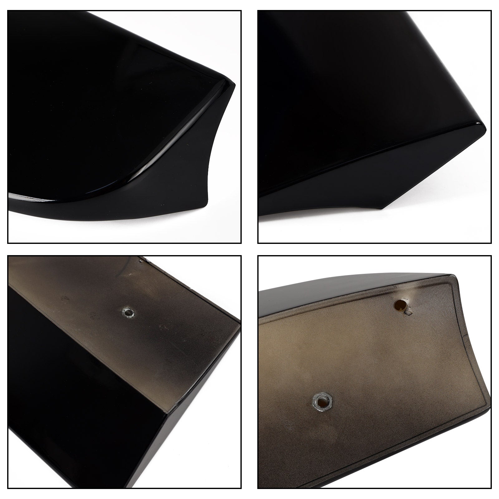 2012-2023 Ford Transit Custom (V362 F3) Rear Twin Barn Door Roof Spoiler Black
