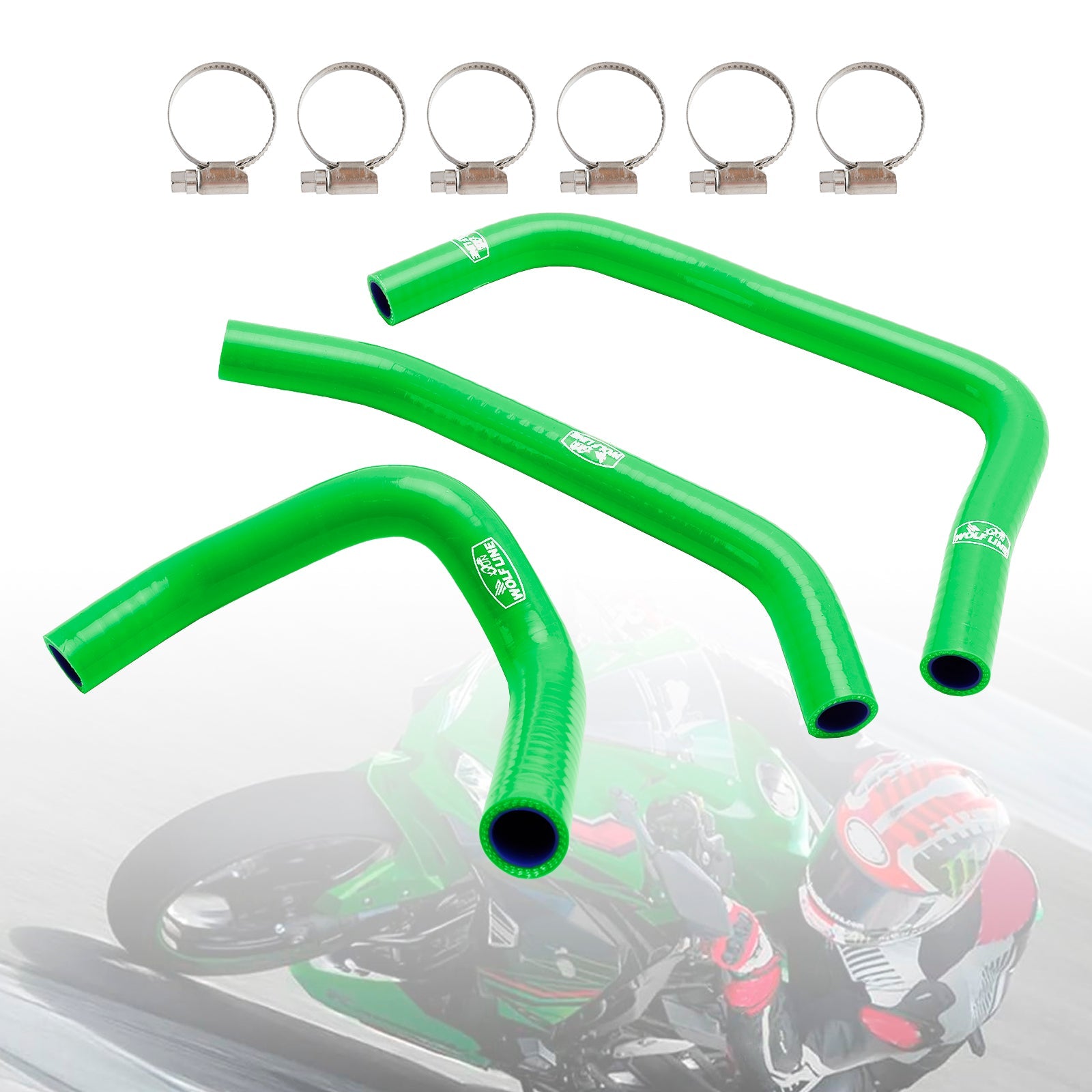 2023-2024 Kawasaki ZX4R ZX-4RR Silicone Radiator coolant Hose kit