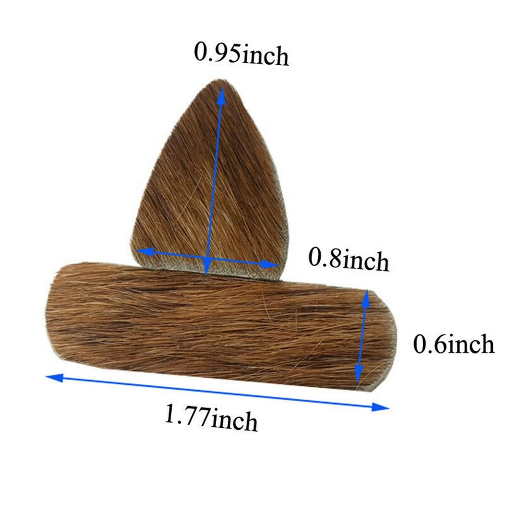 3 Pair Archery Fur Arrow Rest Leather Traditional Recurve Bow Longbow Hunting