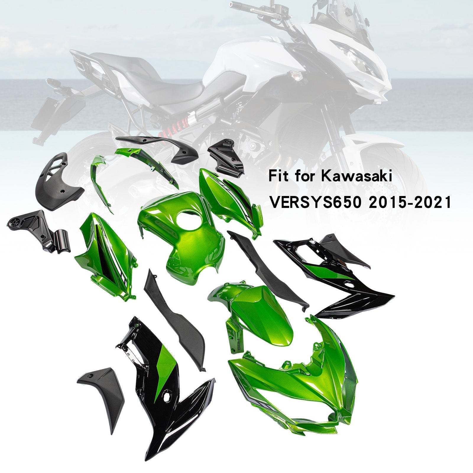 2015-2021 Kawasaki VERSYS650 Fairing Kit Bodywork Plastic ABS