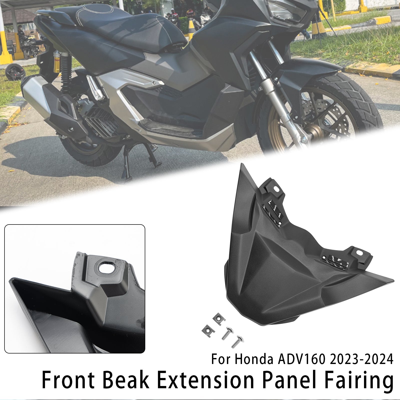 2023-2024 Honda ADV 160 Front Beak Extension Nose Panel Fairing