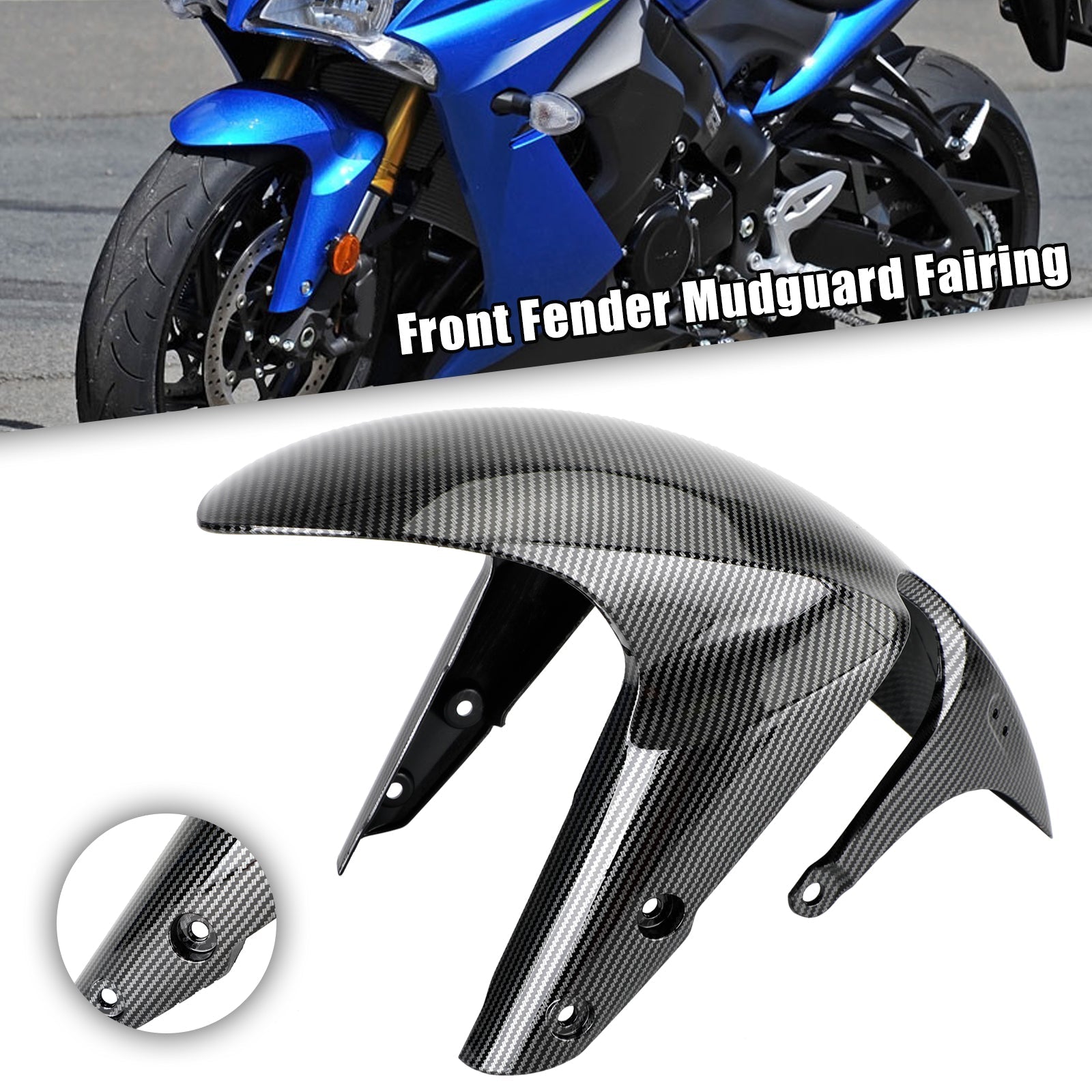 2017-2021S Suzuki GSX-S750 Front Fender Mud Guard Hugger Cowling Fairing Generic