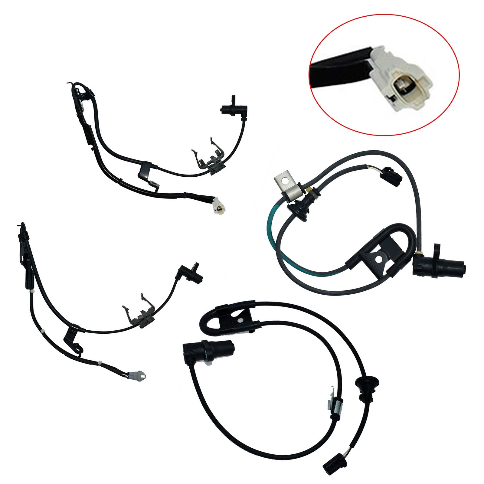 4×ABS Wheel Speed Sensor Front Rear Left Right For Toyota Highlander 2004-2007
