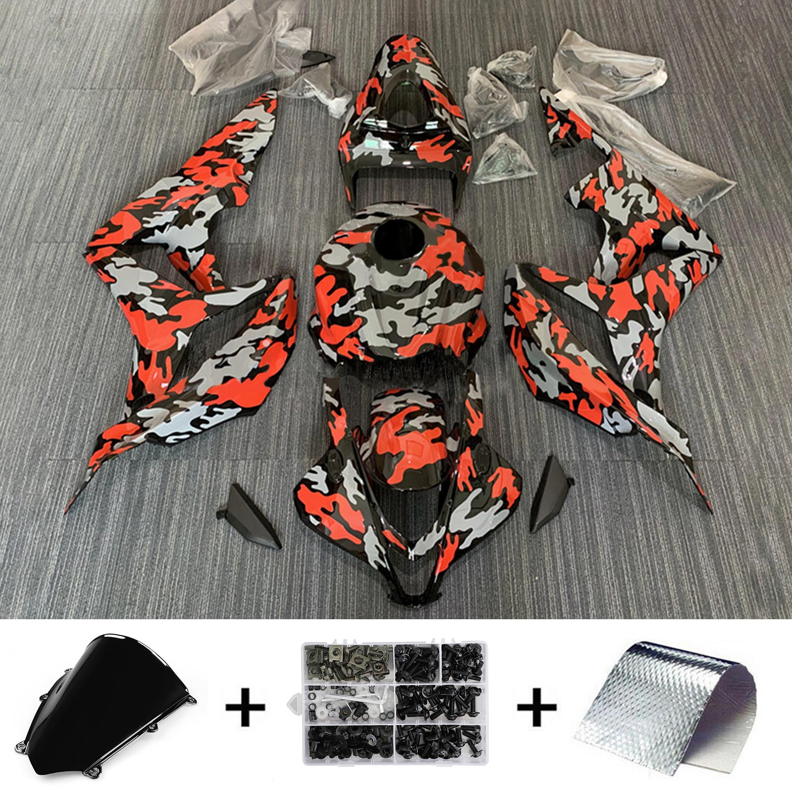 2007-2008 Honda CBR600RR F5 Fairing Kit Bodywork Plastic ABS