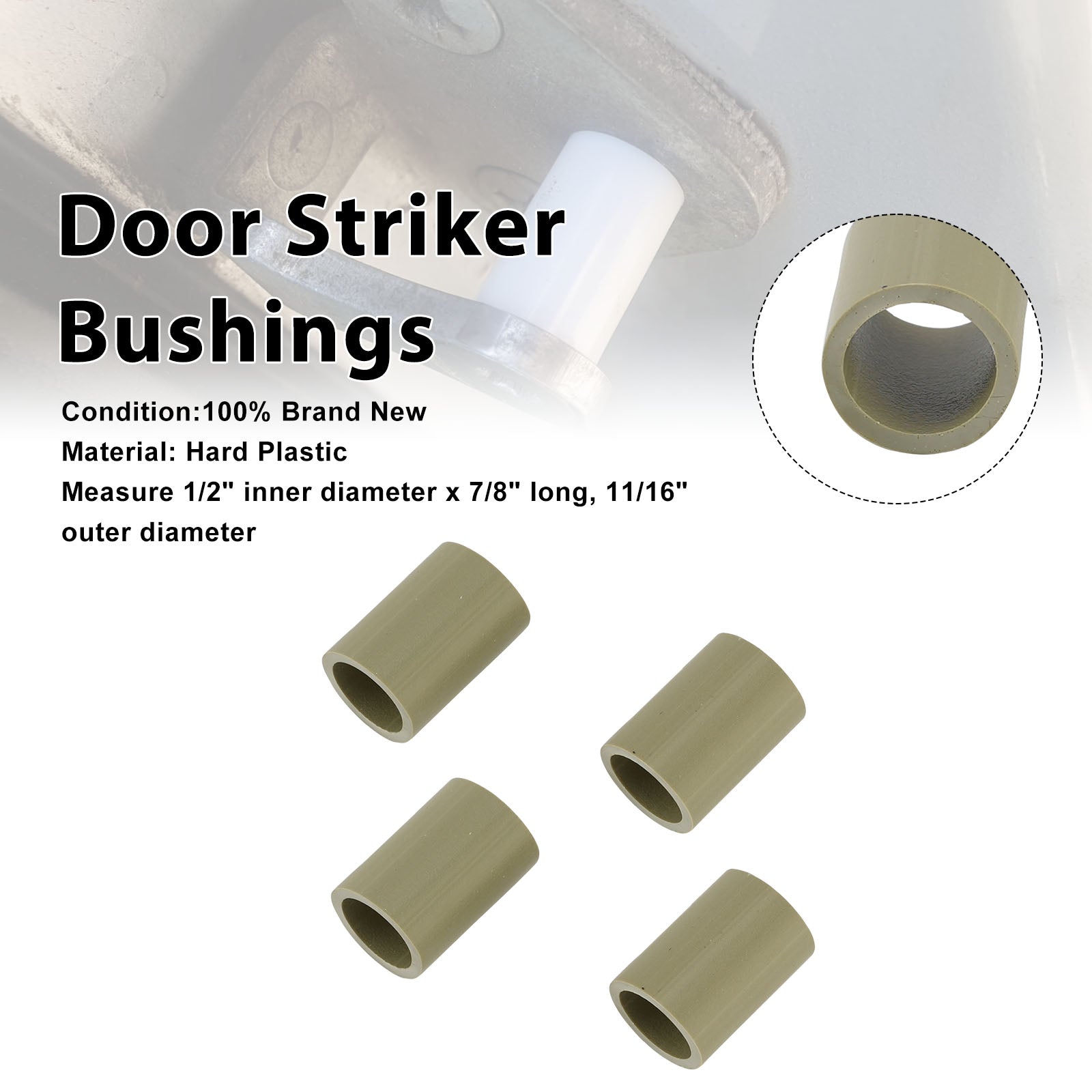 Door Striker Bushings For Lincoln Mercury Ford F100 F150 F250 F350 80-96
