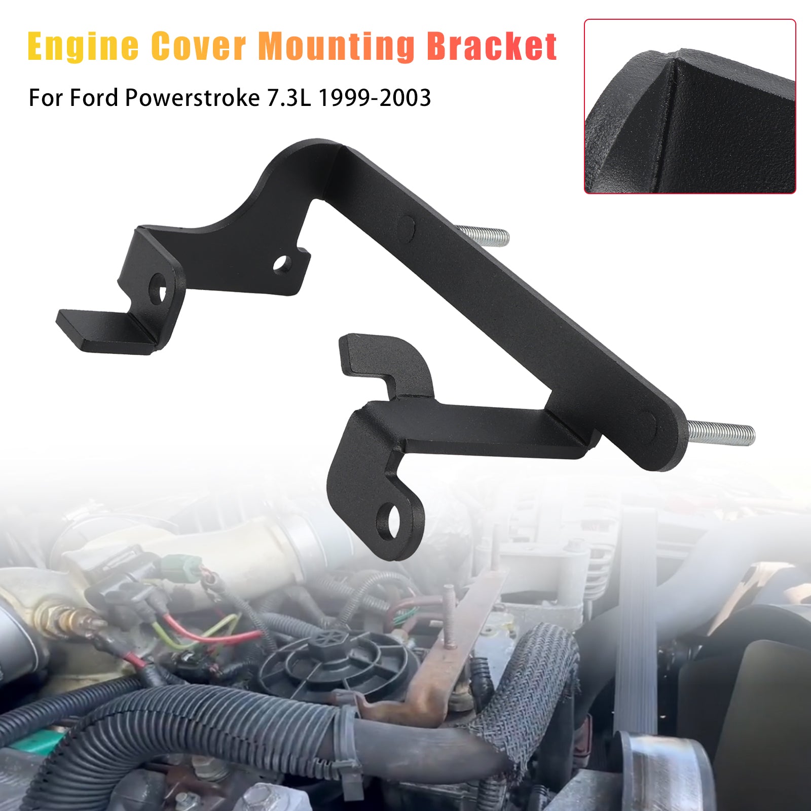 Engine Cover Mounting Bracket YC3Z-6A955-AA For Ford Powerstroke 7.3L 1999-2003