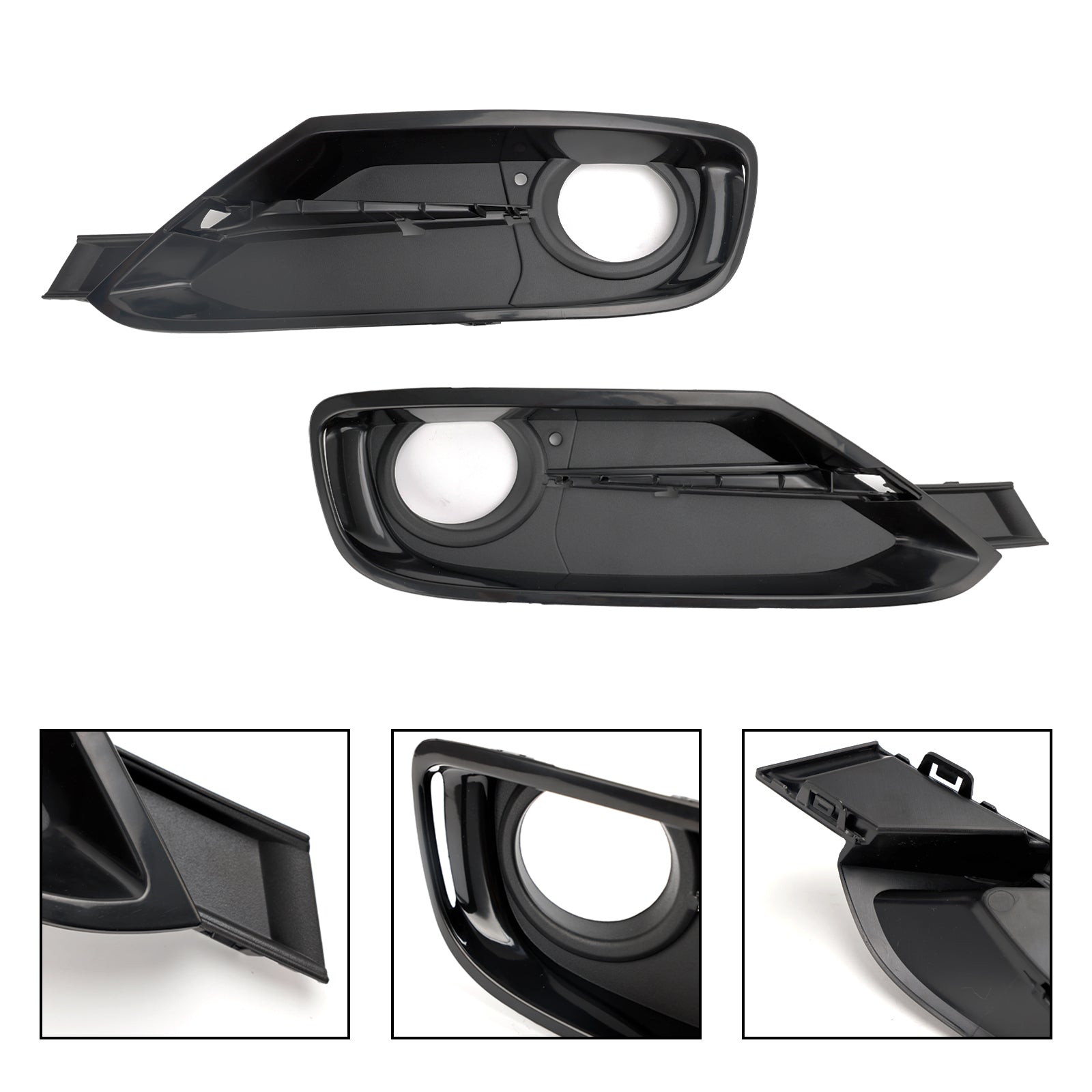 2013-2015 BMW 320i 320i xDrive 2.0L L4-Gas 2PCS Front Bumper Fog Light Grille Covers 51117300739