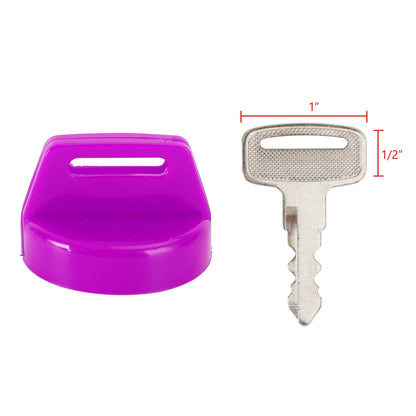 2PCS Violet Ignition Key Cover w/Nut For Polaris RZR XP 570 800 900 1000 5433534 Generic