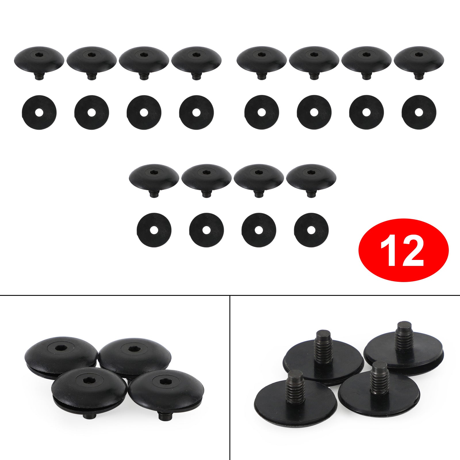 2012-2021 Ford Transit Custom 12PCS Roof Rack Hole Bolt Screw W/ Seal Gasket