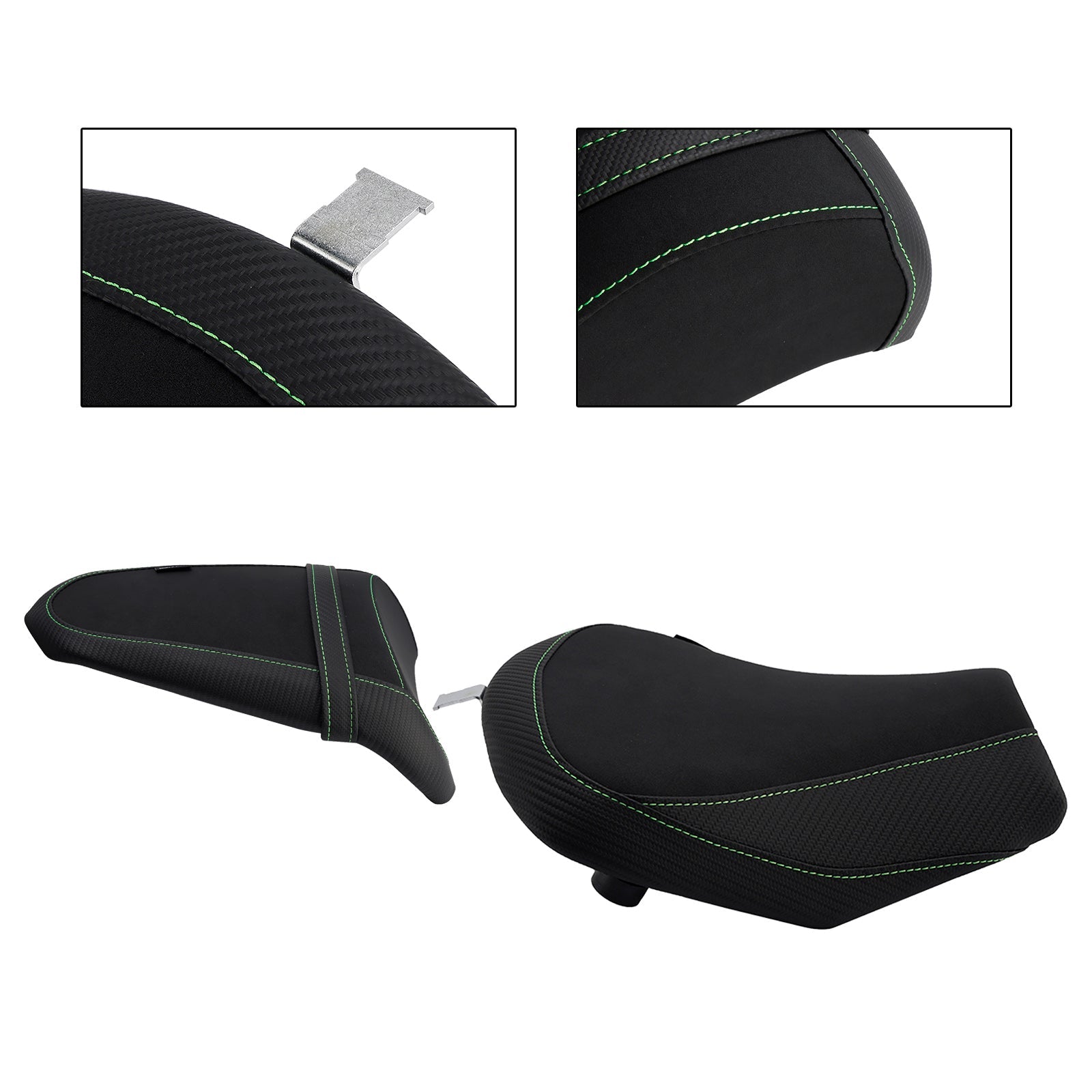 2017-2025 For Kawasaki Ninja 650 Z650 Front&Rear Raider Passenger Cushion Kit Green