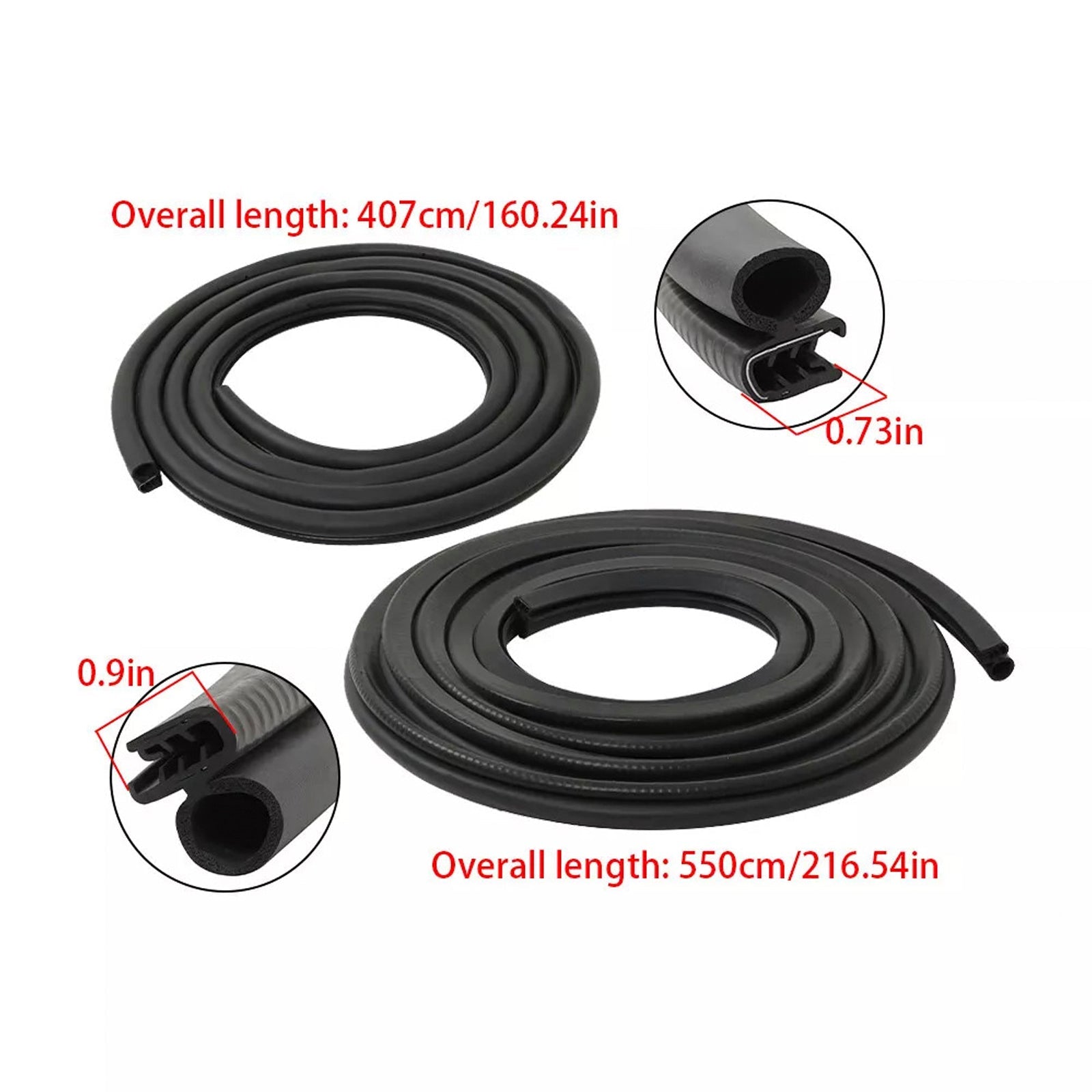 1988-2000 Chevrolet C2500 0 Front Left & Right 2x Front Door Weatherstrip Seal Kit 1AWSK00228 AM-35015073