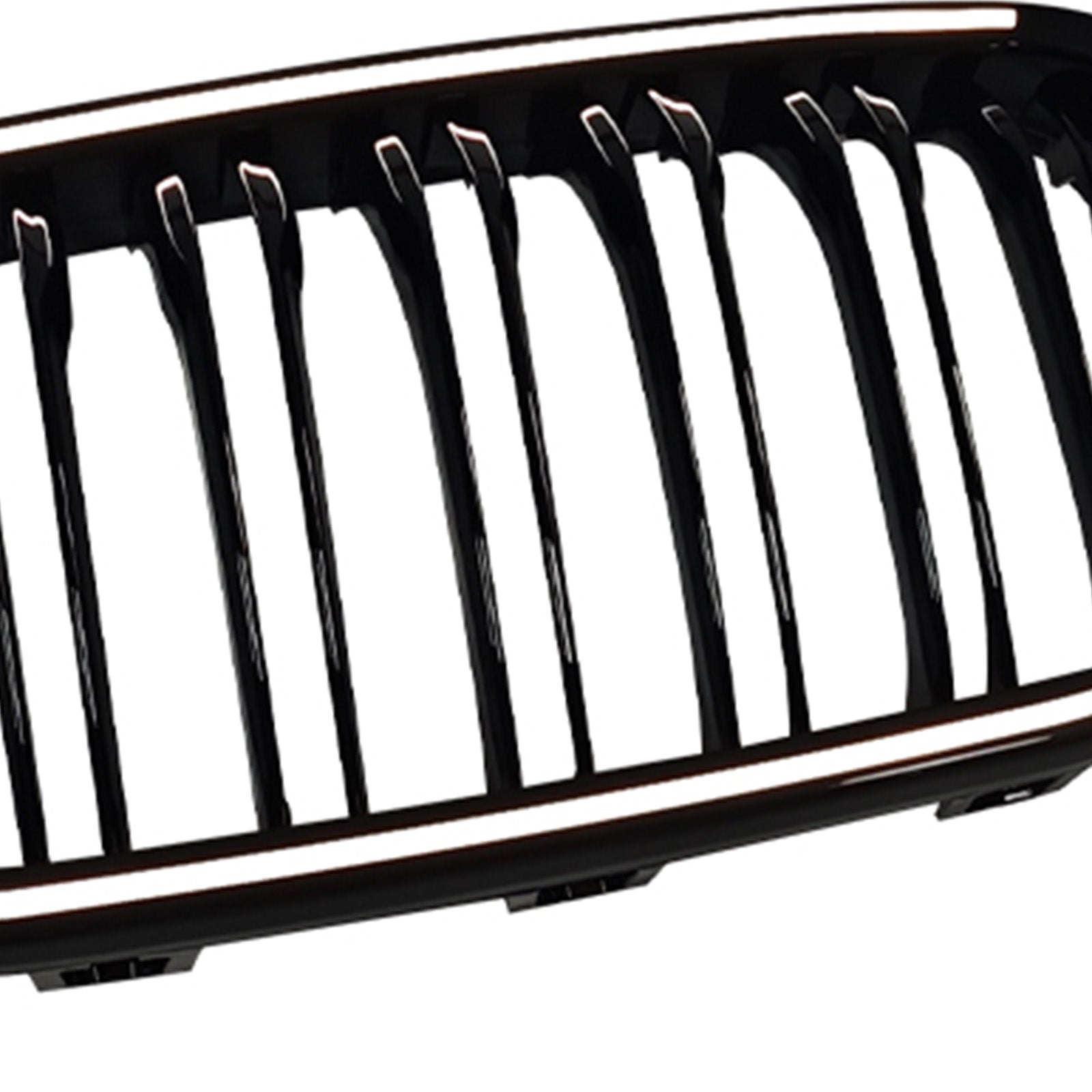 2015-2017 Fit BMW 1 Series F20 F21 Double Line Front Kidney Grill Grille Black