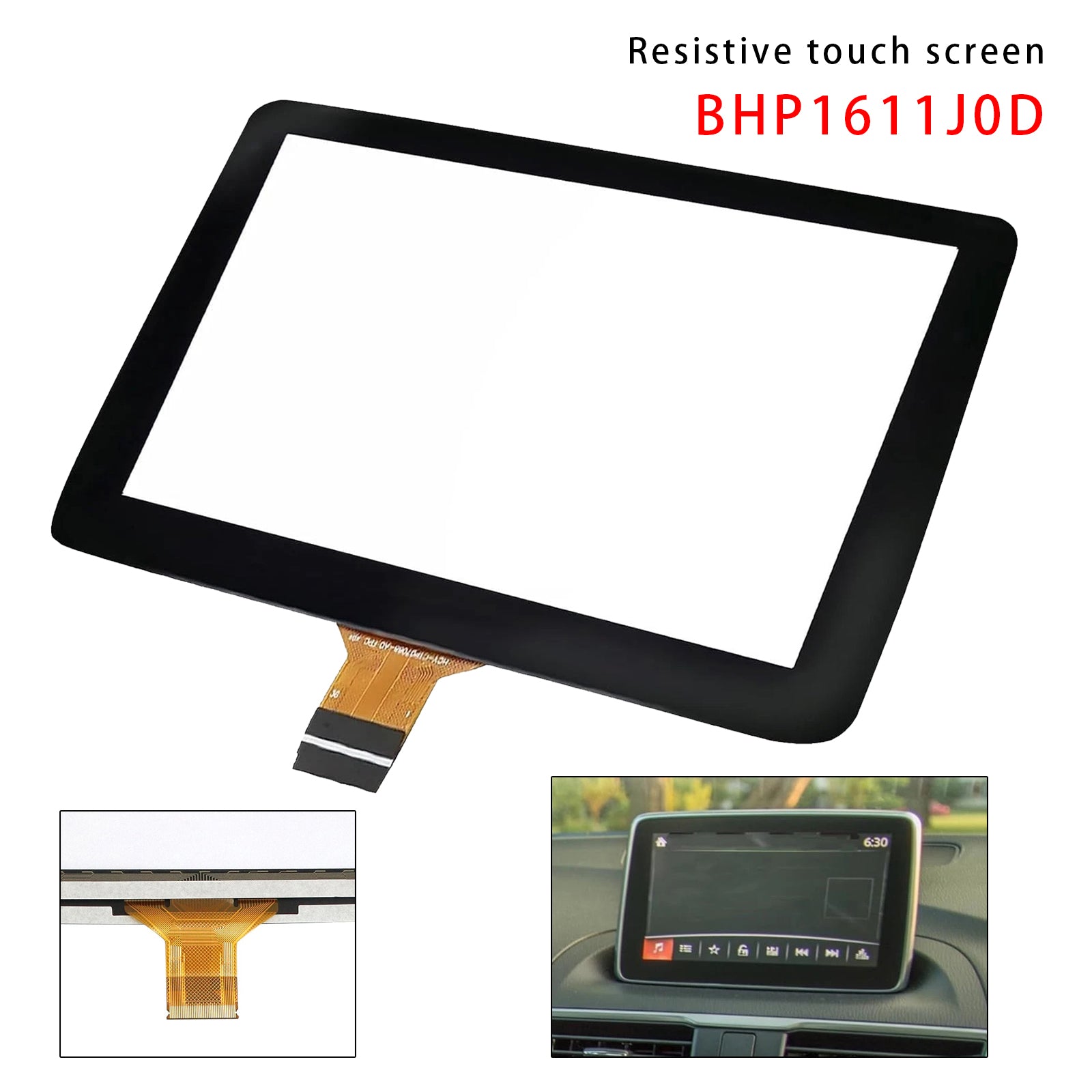 7" Touch Screen Glass Display BHP1611J0D For Mazda 3 Information Display 14-2016