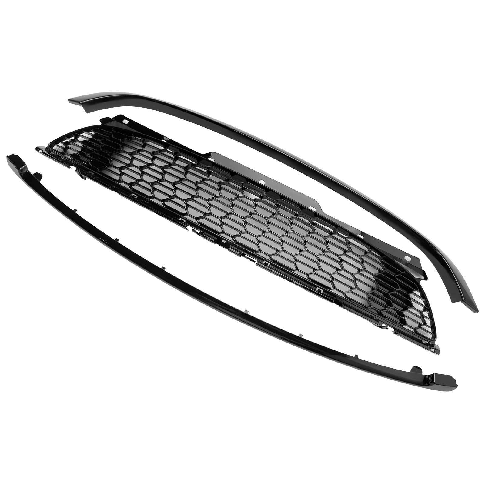 2007-2015 Mini Cooper S R55 R56 R57 R58 R59 JCW Style 3PCS Gloss Black Front Grill Grille