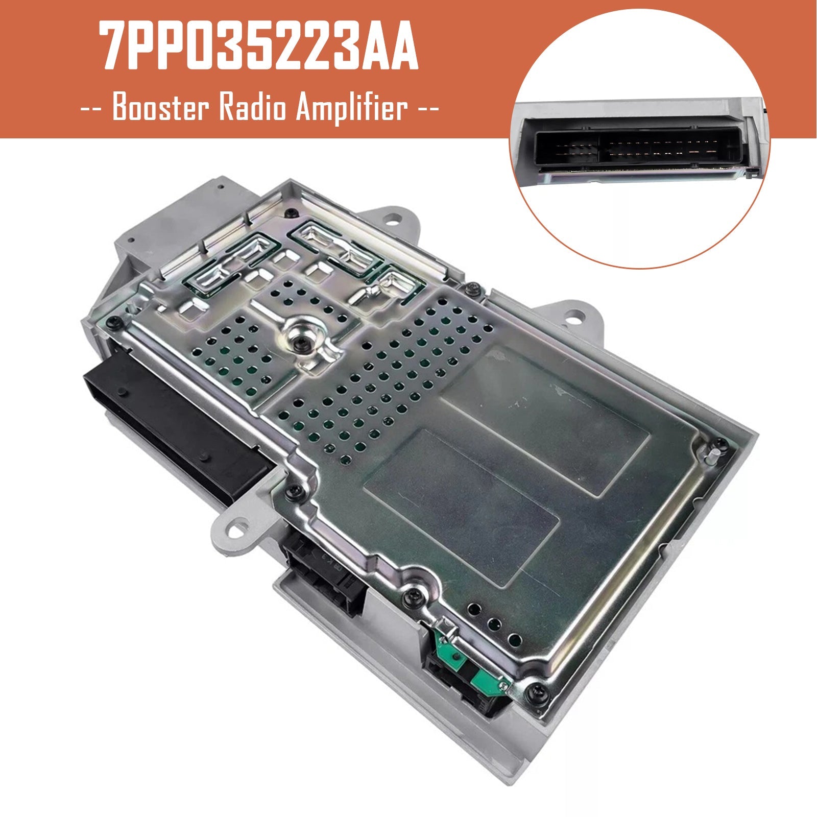 2009 2010 2011 2012 2013 2014 2015 2016 Porsche Boxster Booster Radio Amplifier 7PP035223AA 7PP035223F