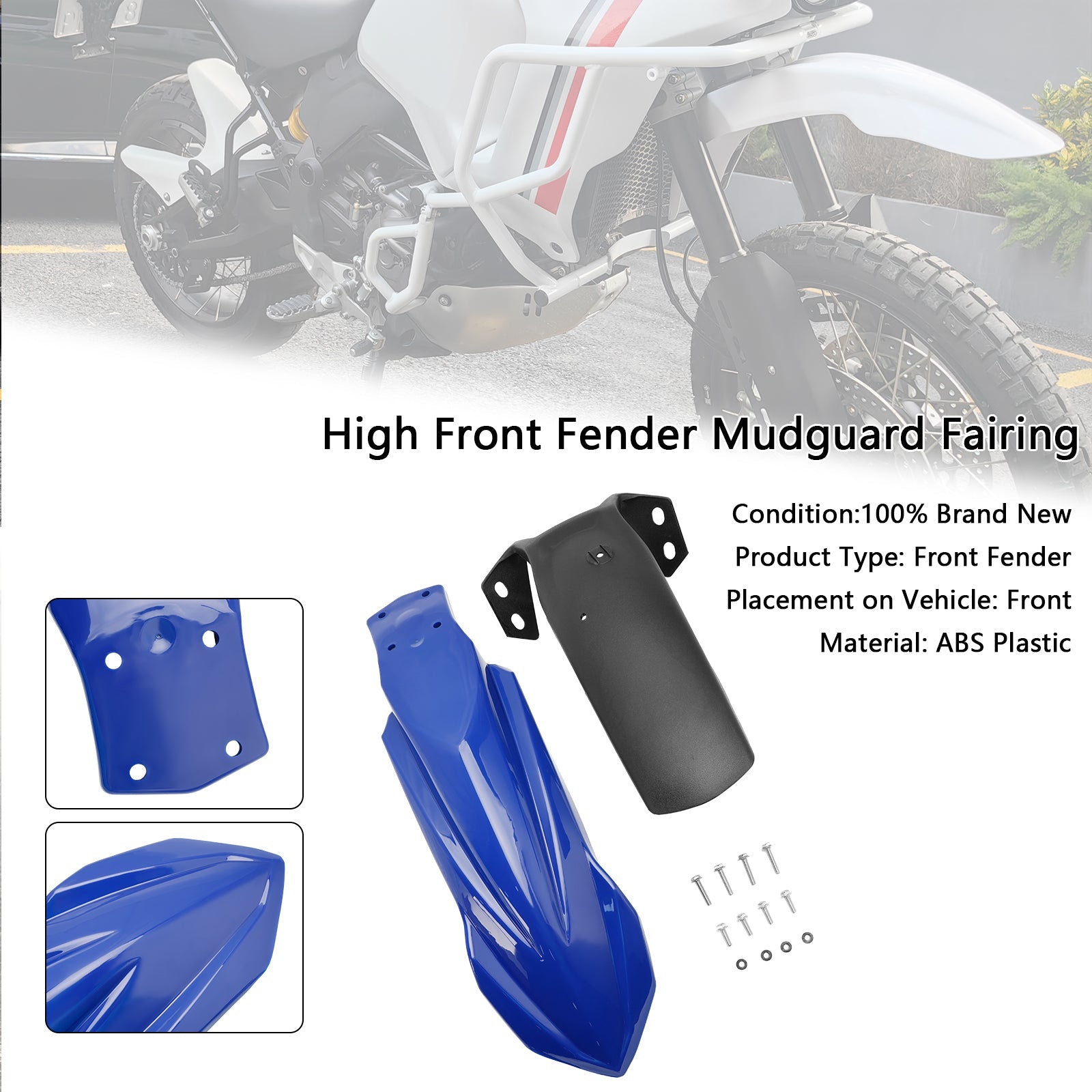 2022-2024 Yamaha Tenere 700 World Raid High Front Fender Mudguard Fairing