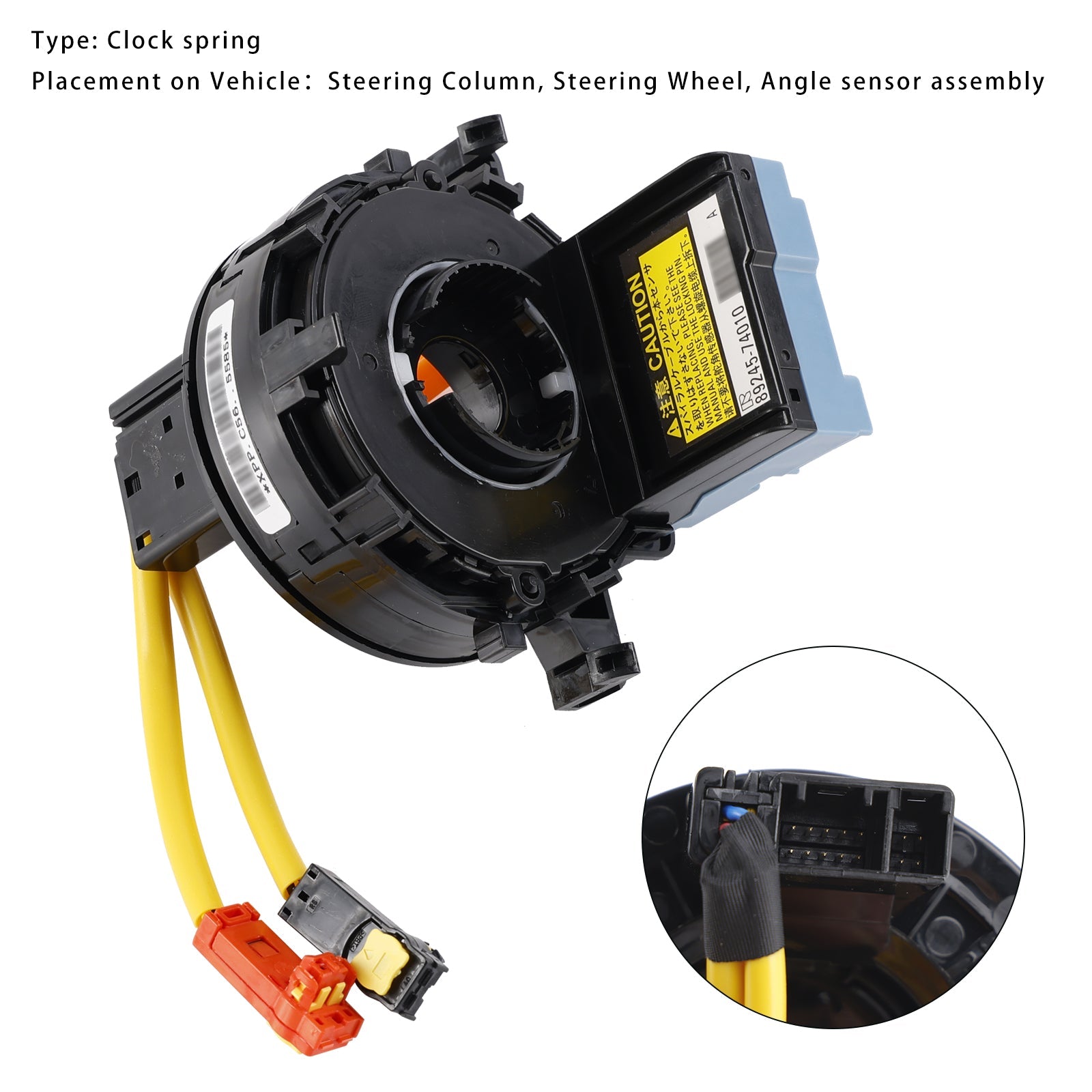 Clock Spring with Angle Sensor 84307-47020 For Toyota Yaris Prius 2012-2017