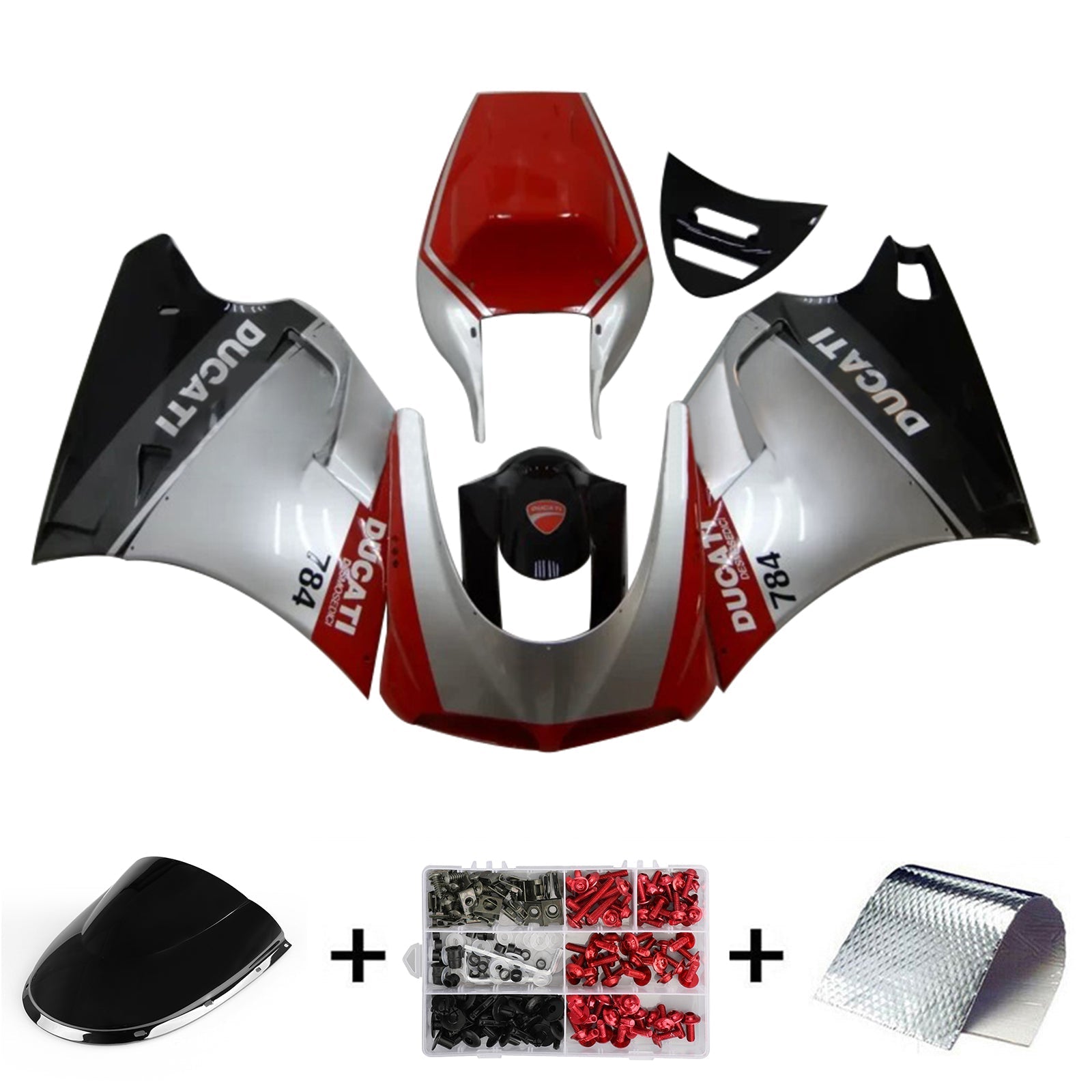 1996-2002 Ducati 996 748 916 998 Fairing Kit Bodywork ABS #103