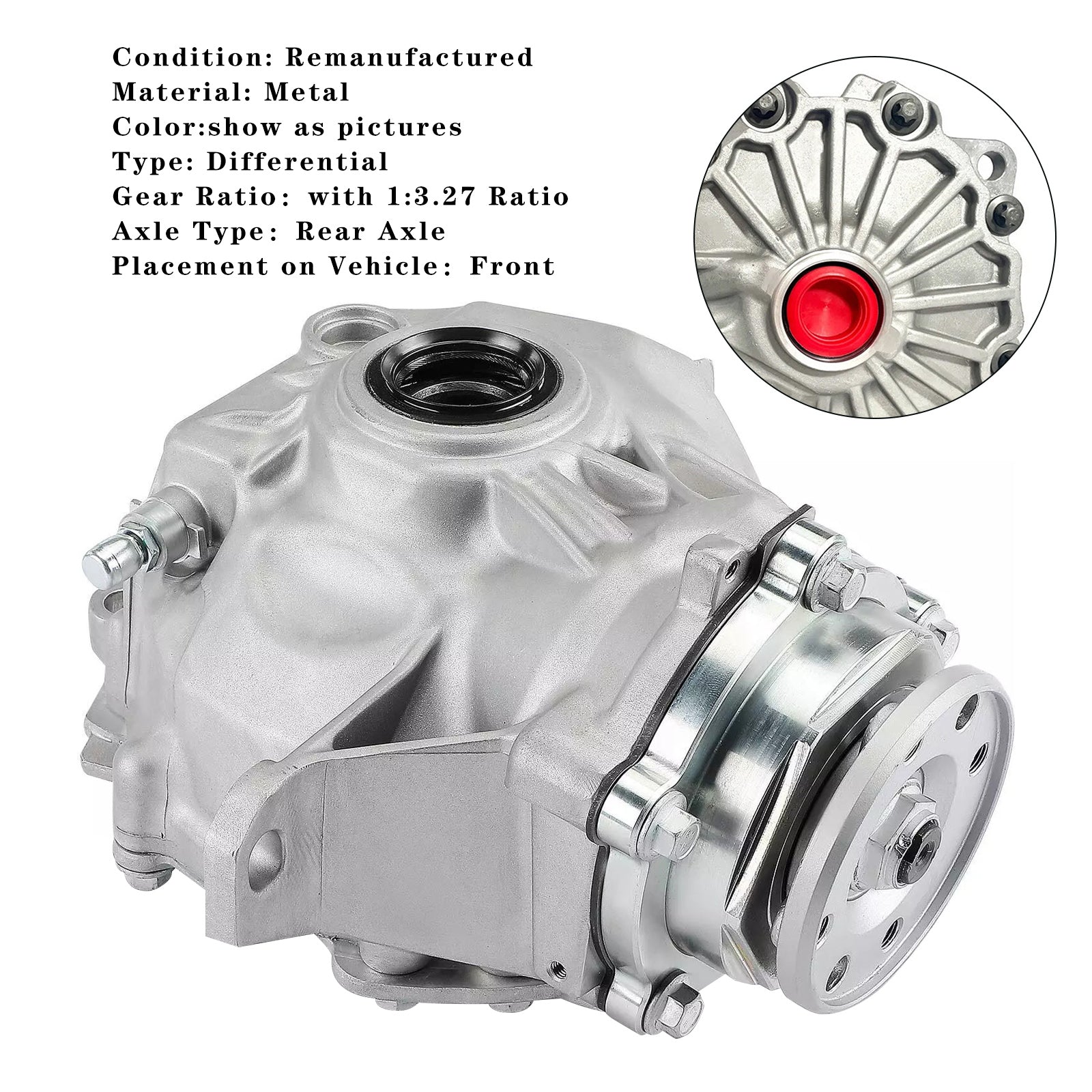 2023 Mercedes-Benz AMG GT 63 S V8 4.0L Front Differential Carrier Assy 1:3.27 Ratio 2213307100 2213300702