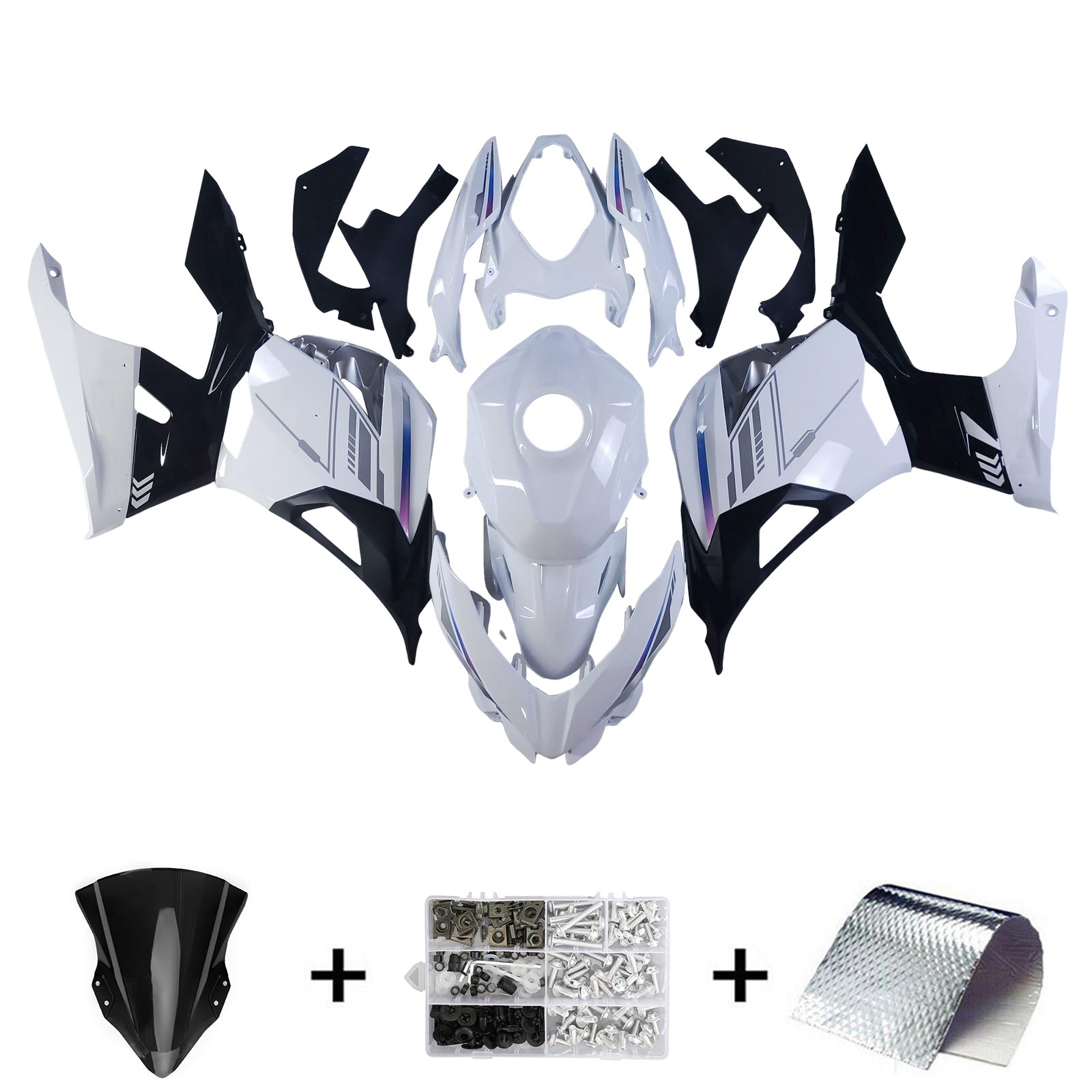 Injection Fairing Kit Bodywork For Kawasaki EX400 Ninja400 2018-2024