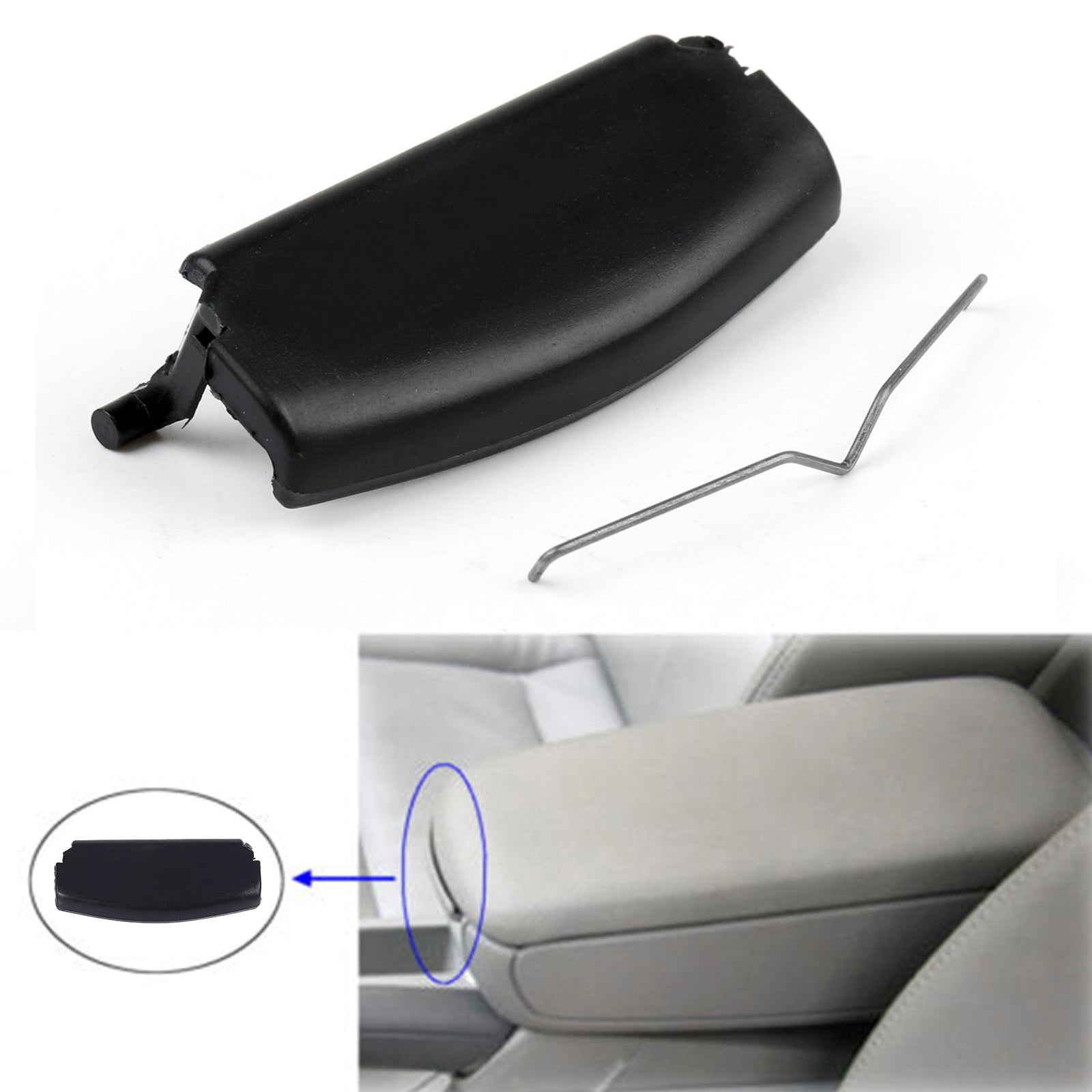 2001-2008 Audi A4 B6 B7 Black Console Center Armrest Lid Latch 8E0864245E