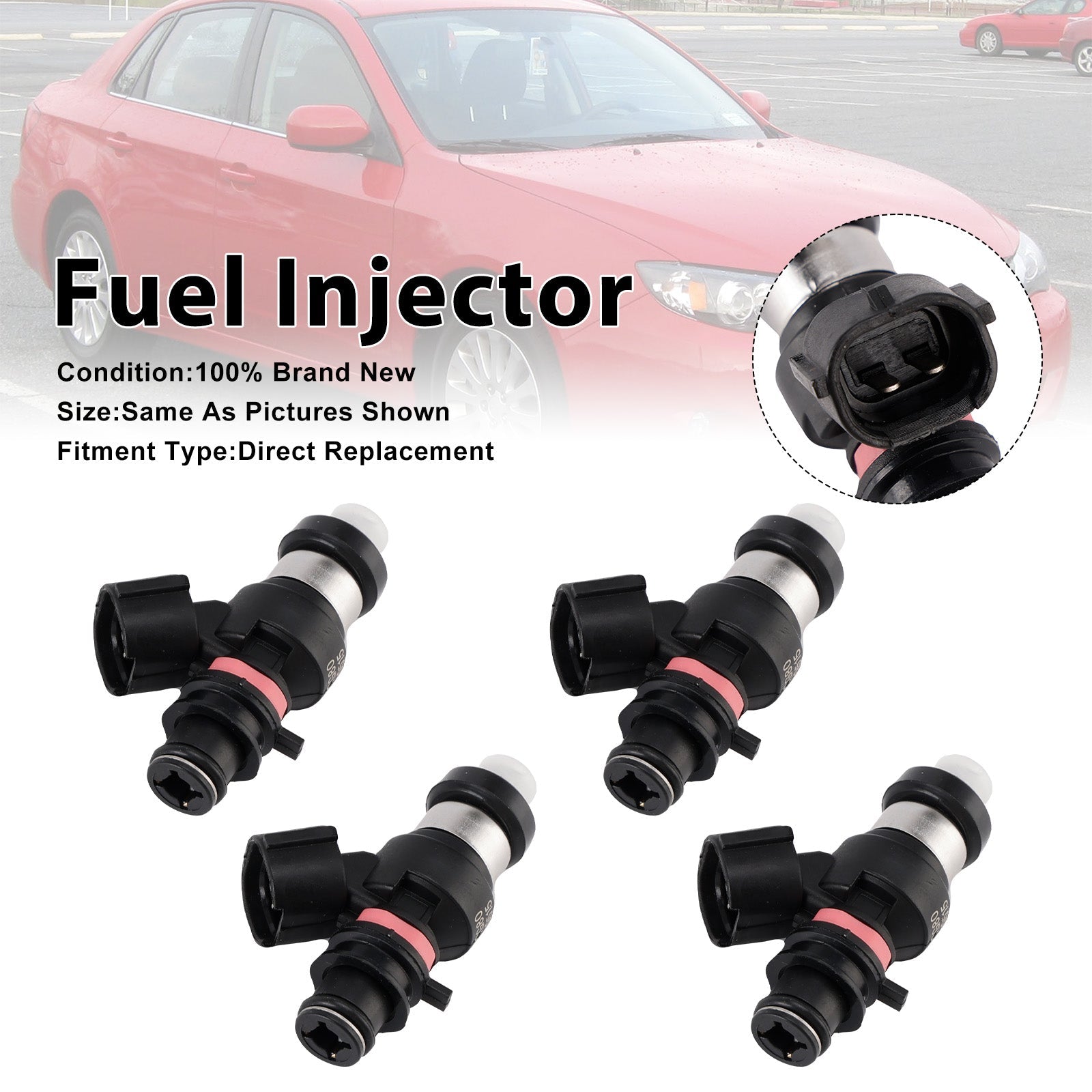 4Pcs Fuel Injector For Subaru Impreza RX 2.0L EI 07-12 FBYCG80 16600-AA270