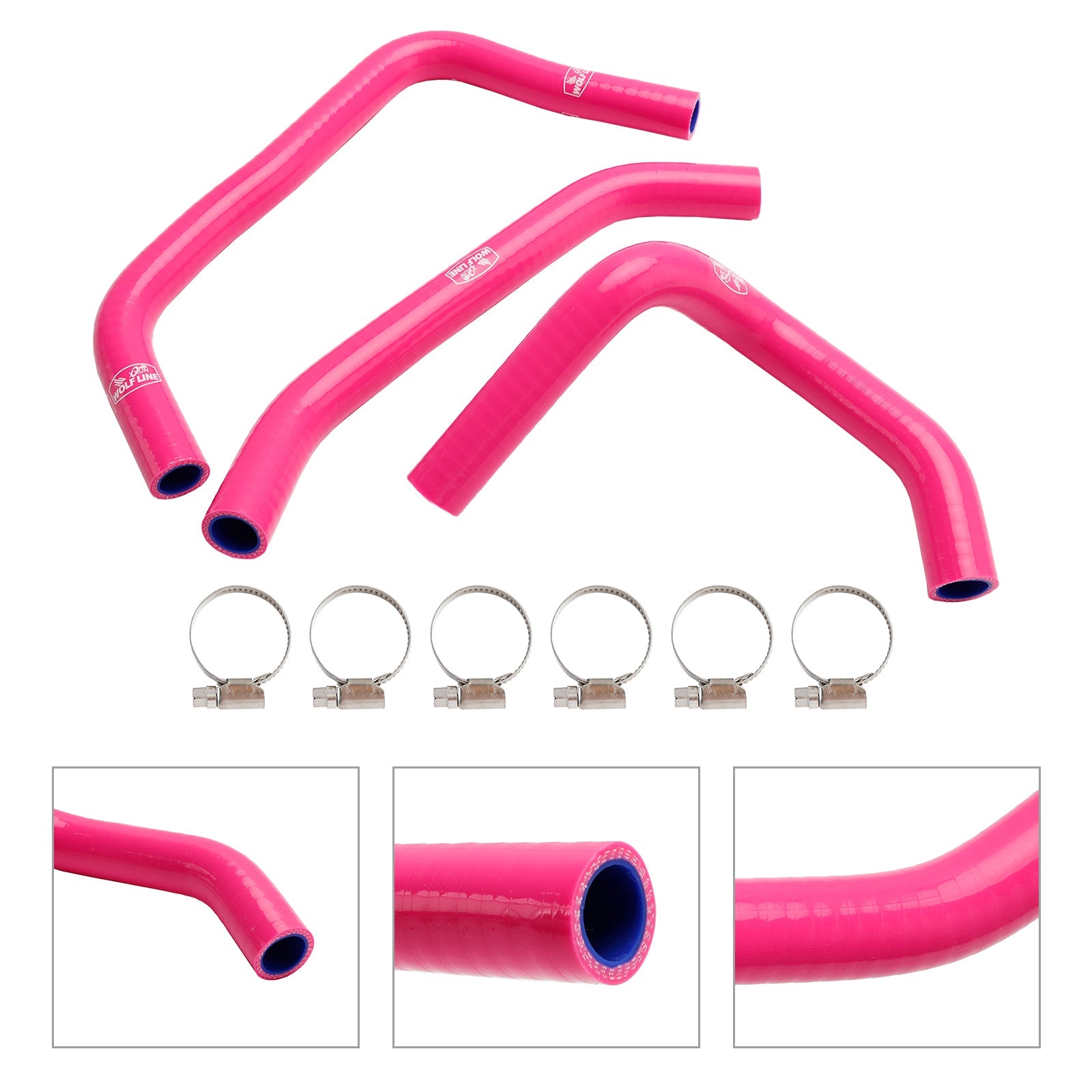 2023-2024 Kawasaki ZX4R ZX-4RR Silicone Radiator coolant Hose kit
