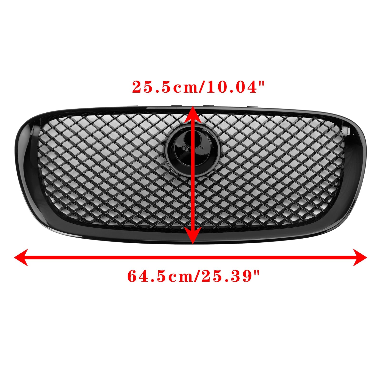 2008 2009 2010 2011 Jaguar XF Pre-Facelift XF-R Style Front Bumper Grill Grille Gloss Black
