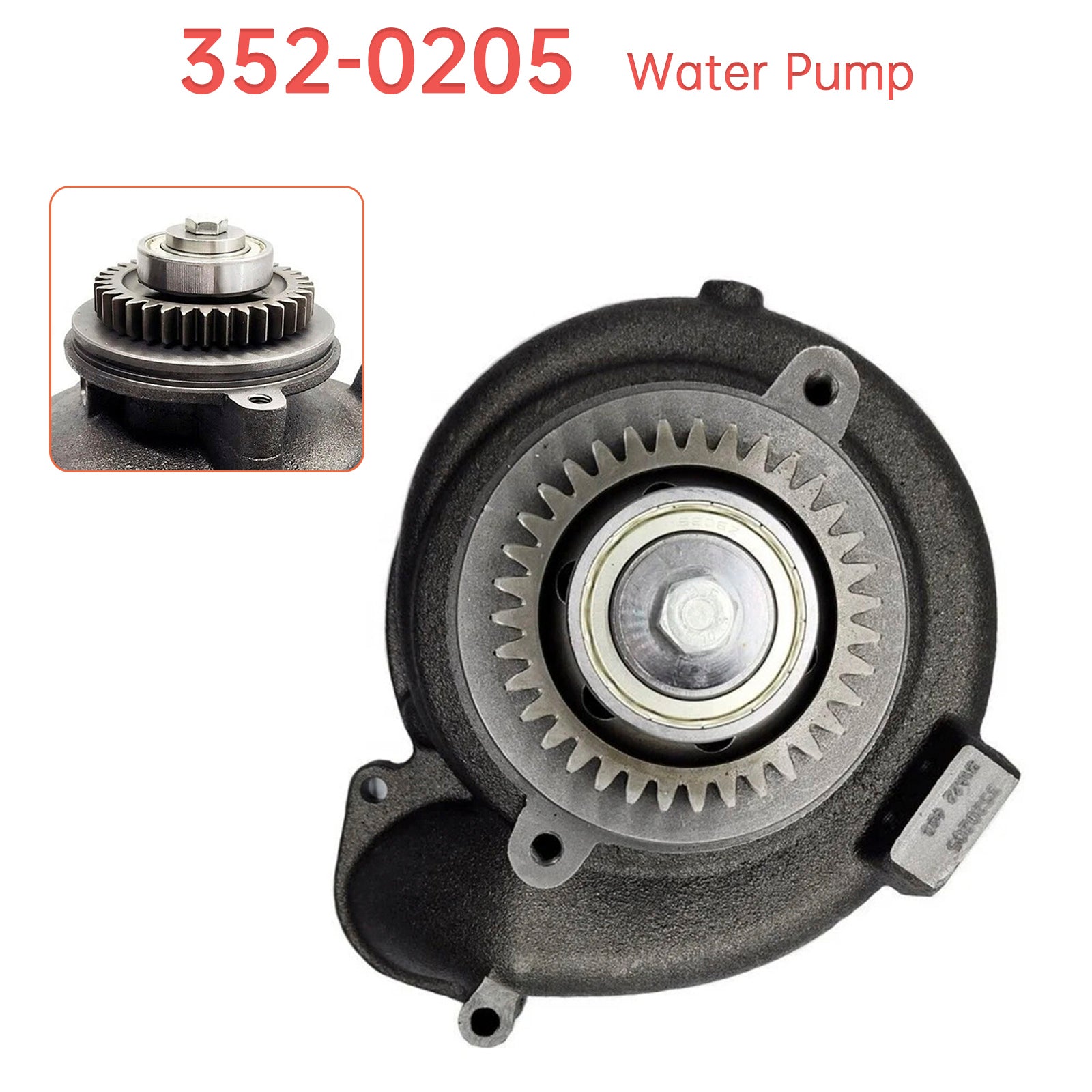 Water Pump 352-0205 35T for CAT 345C 345D 349D 966H 972H 980C Engine C11 C13