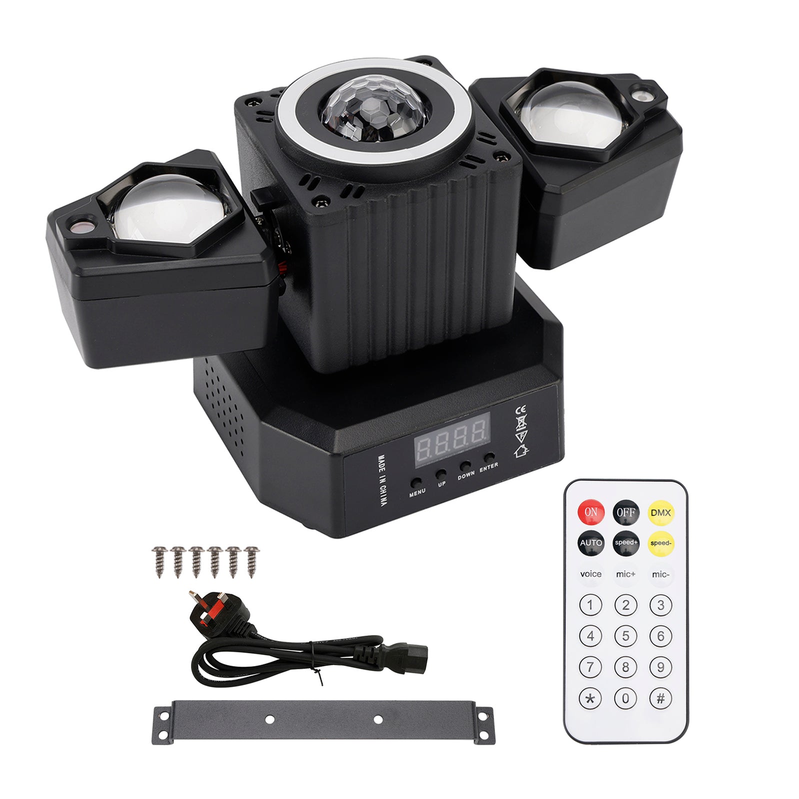 Moving Head Light Rotating Disco Ball Laser Beam Strobe Remote DMX Stage Light