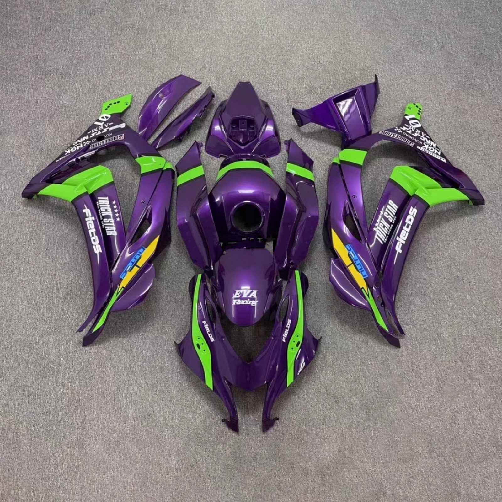 2016-2020 Kawasaki ZX10R Injection Fairing Kit Bodywork Plastic ABS#156