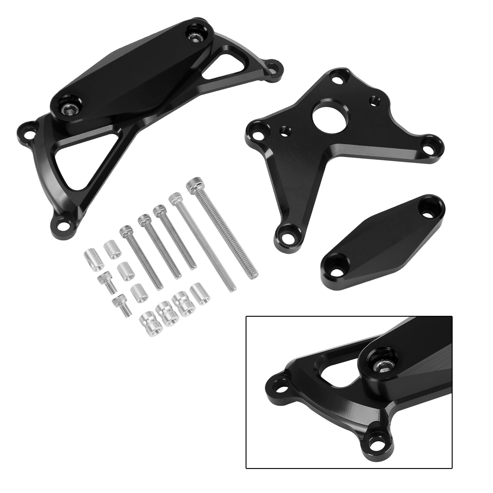 Plastic Engine Protector Cover Slider Black For Suzuki Gsx-S1000/Gt 21-22 Katana