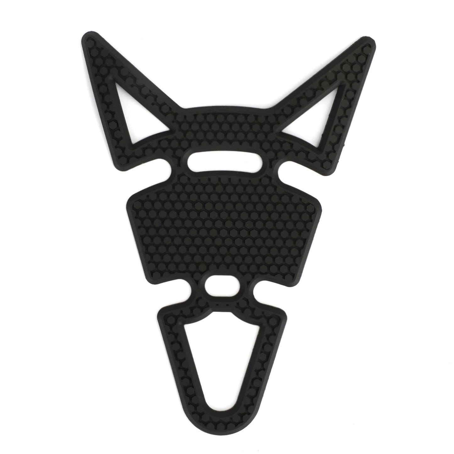 3D Rubber Motorcycle Tank Pad Protector Motorbike Spine Sticker "Cat ears" Look