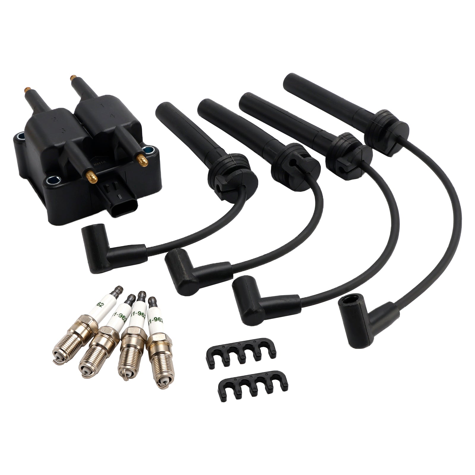 Ignition Coil Pack Spark Plug Wire Set UF189 UF403 UF410 For Chrysler 1997-2002