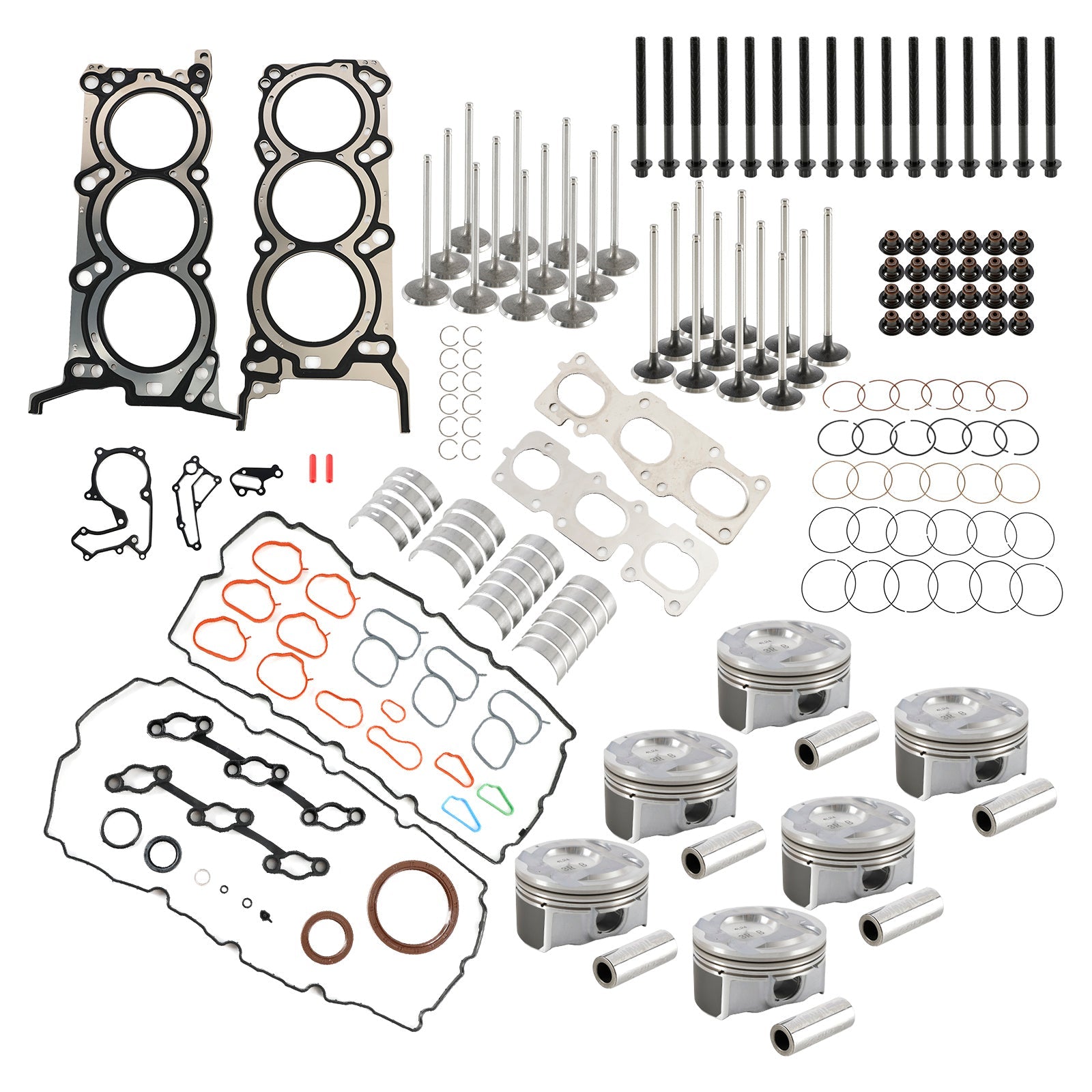 2011-2019 Hyundai Kia Sorento 3.3LG6DH 3.3L Engine Rebuild Pistons Gaskets Bearings Kit 209103CP00