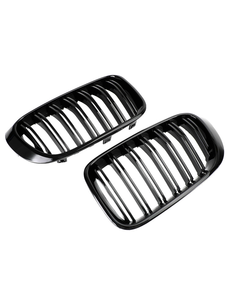 2014-2017 BMW X3 X4 F25 F26 Gloss Black Front Bumper Kidney Grille Grill