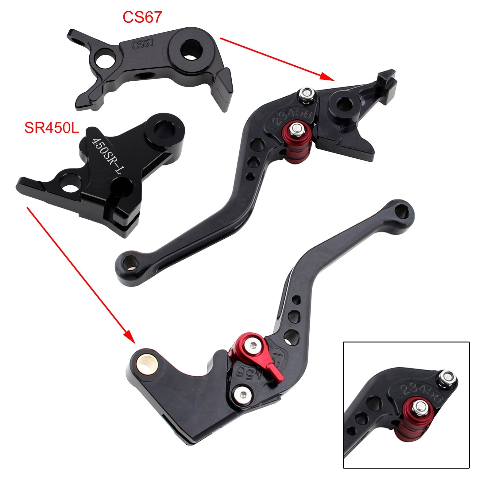 NEW Short Clutch Brake Lever fit for VOGE DS900X 900DSX 2024-2026