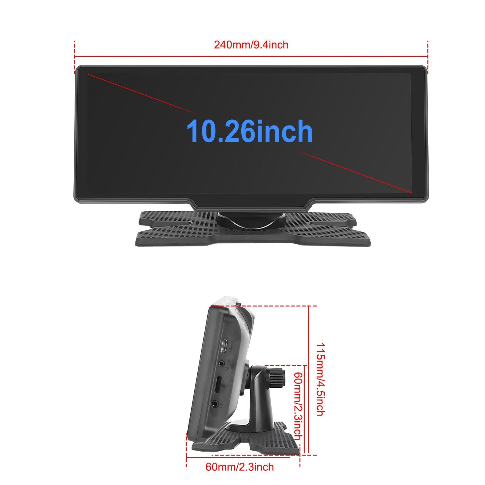 10.77 HD Display Car Navigation System CarPlay all-in-one Machine 12 LED Camera