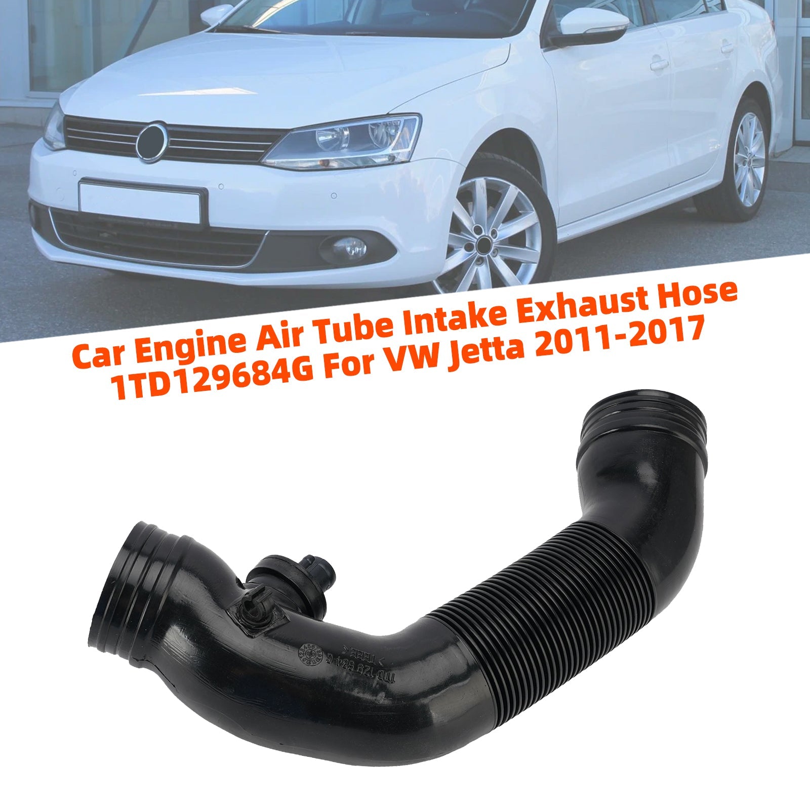 Car Engine Air Tube Intake Exhaust Hose 1TD129684G For VW Jetta 2011-2017
