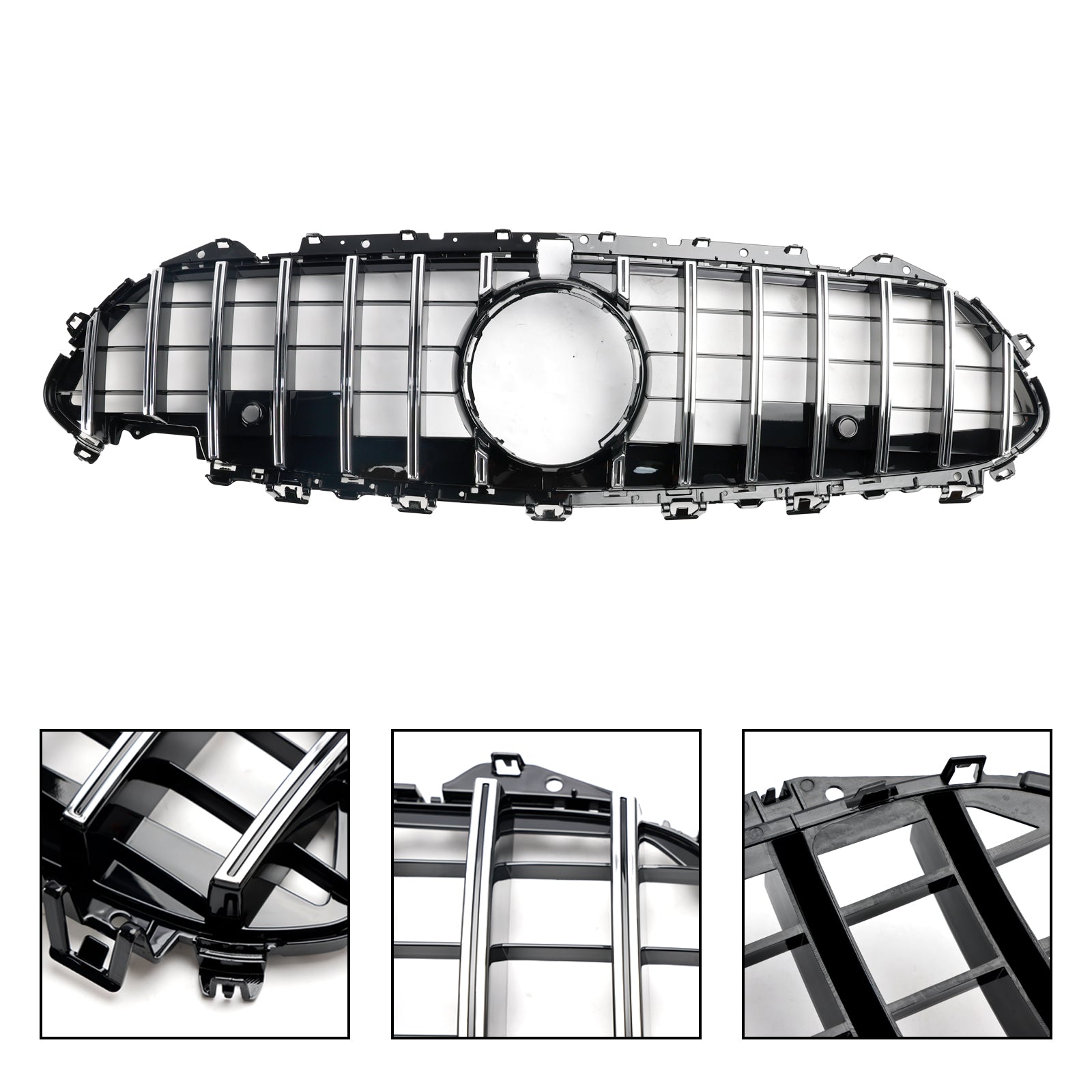 2018 2019 2020 2021 2022 2023 2024 Mercedes CLS C257 W257 Coupe Chrome Front Bumper Grille Grill