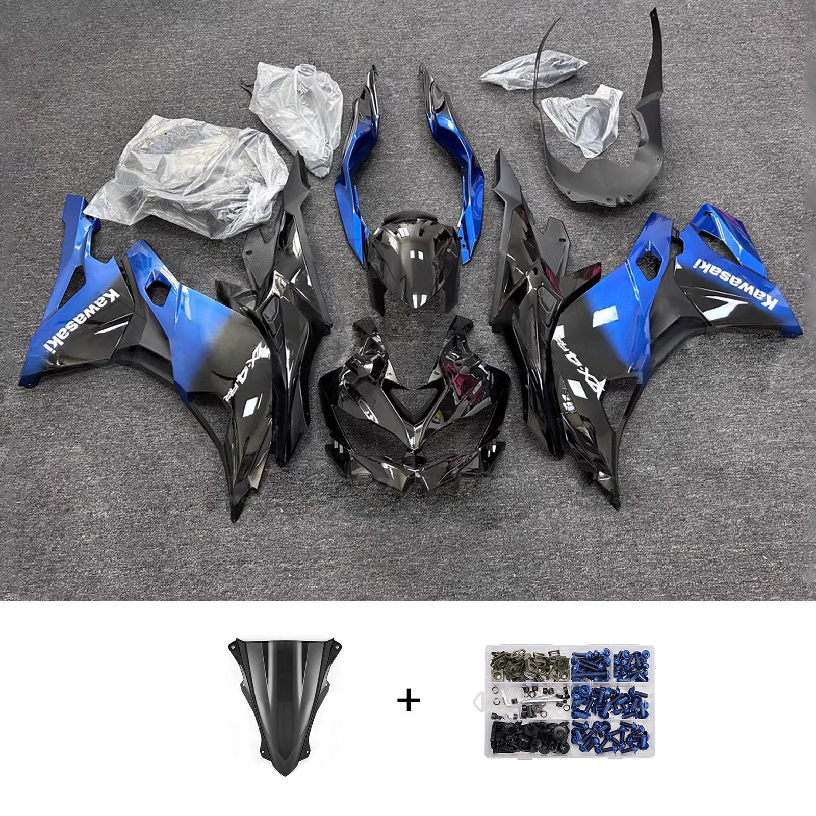 Injection Fairing Kit fit For Kawasaki Ninja ZX-25R ZX-4R ZX-4RR 2019-2025