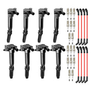 2018-2022 Ford F-250 Super Duty 6.2L V8 8 Ignition Coil+16 Spark Plug+8 Wires UF834 UF865 HL3Z-12029-C