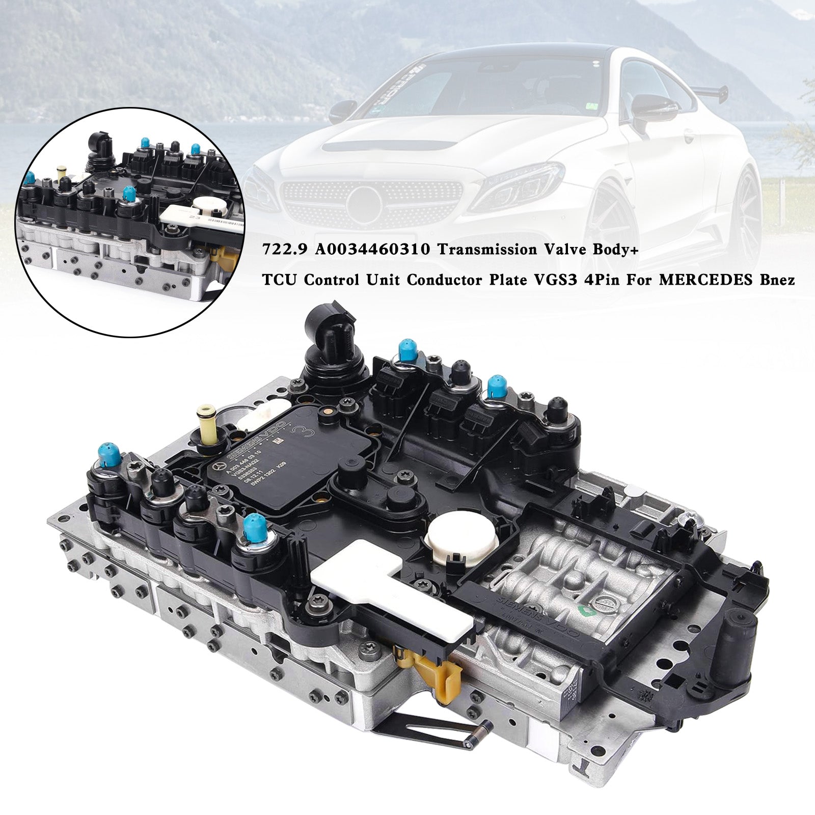 2007-on MERCEDES Bnez SL 7 SP R/AWD V8 6.3L 722.9 Transmission Valve Body+ TCU Control Unit A0034460310 0335457332