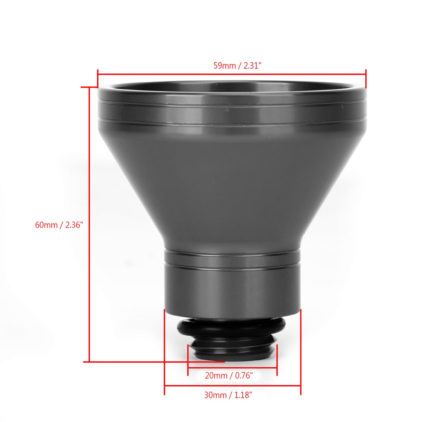 Honda CNC Billet Alu 20mm Oil Filler Funnel Oil Change Motorcycle