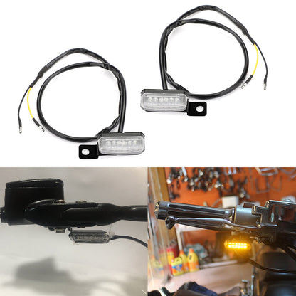 1 Pair Universal Motorcycle LED Front Turn Signal Lamp Indicator Light